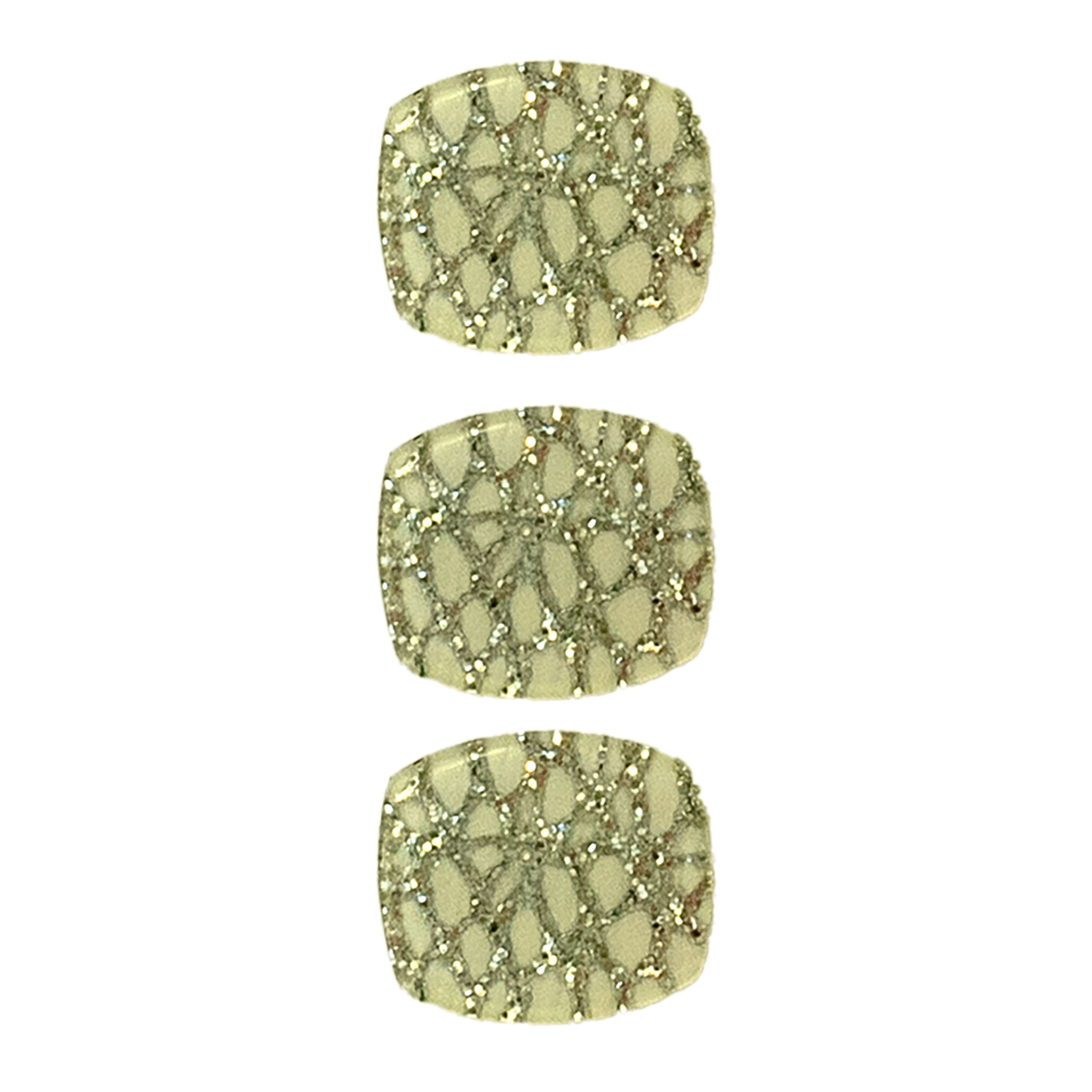 LaMode 5/8" White & Silver Glitter Shank Buttons, 3ct.