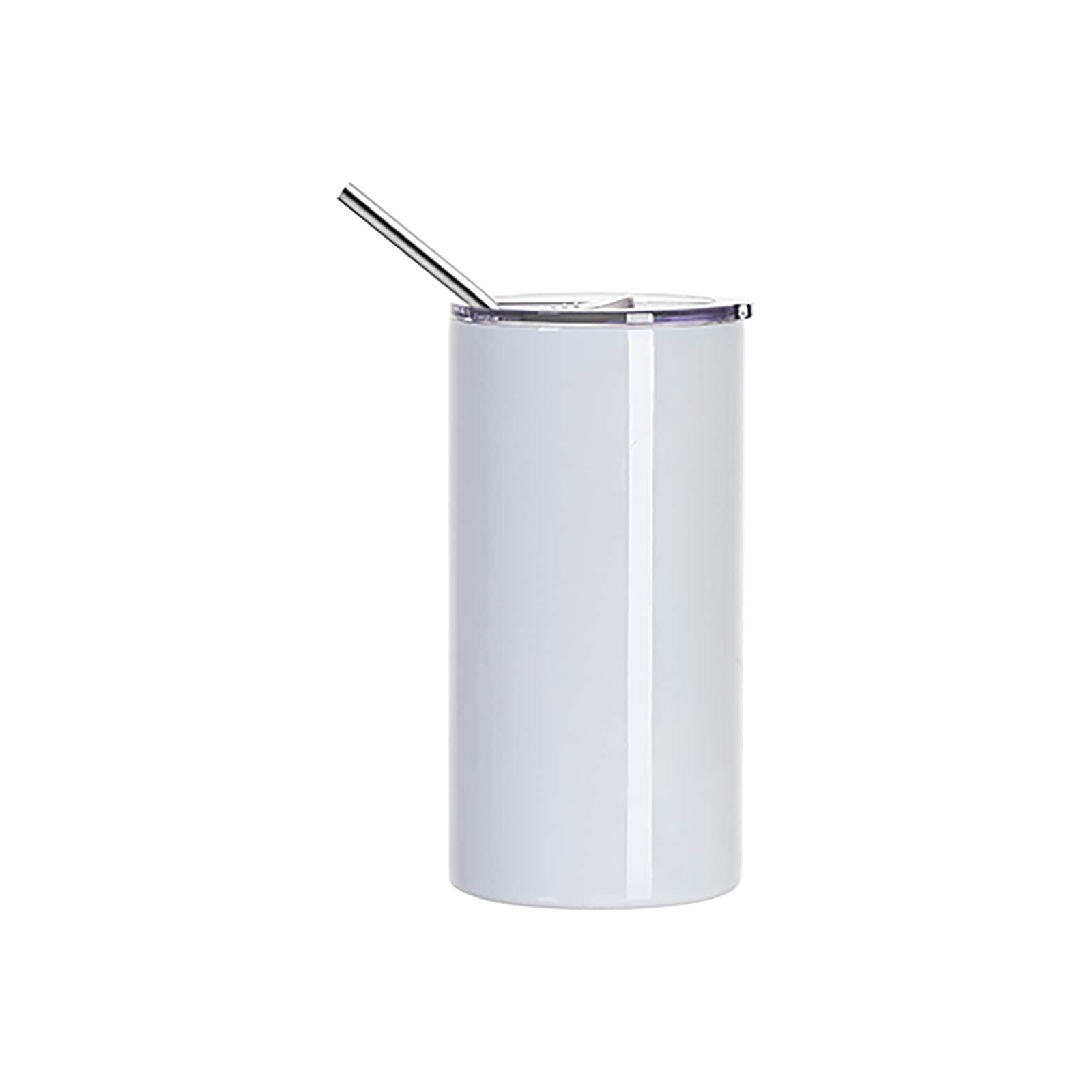 Craft Express 4ct. 20oz. White Stainless Steel Mug with Slide Lid
