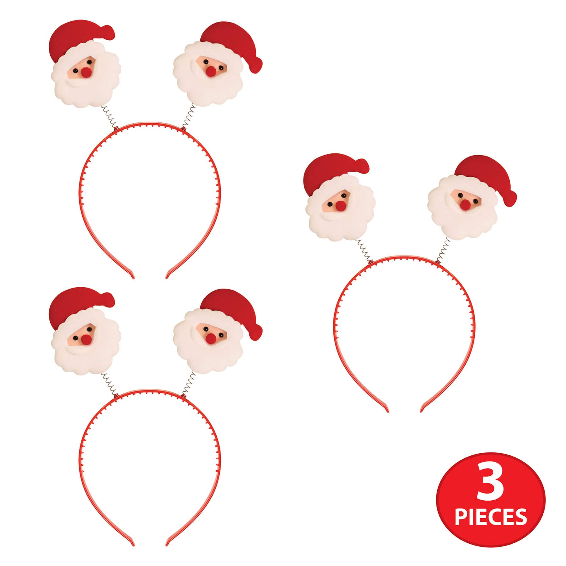 Beistle Adult Santa Boppers, 3 Pack