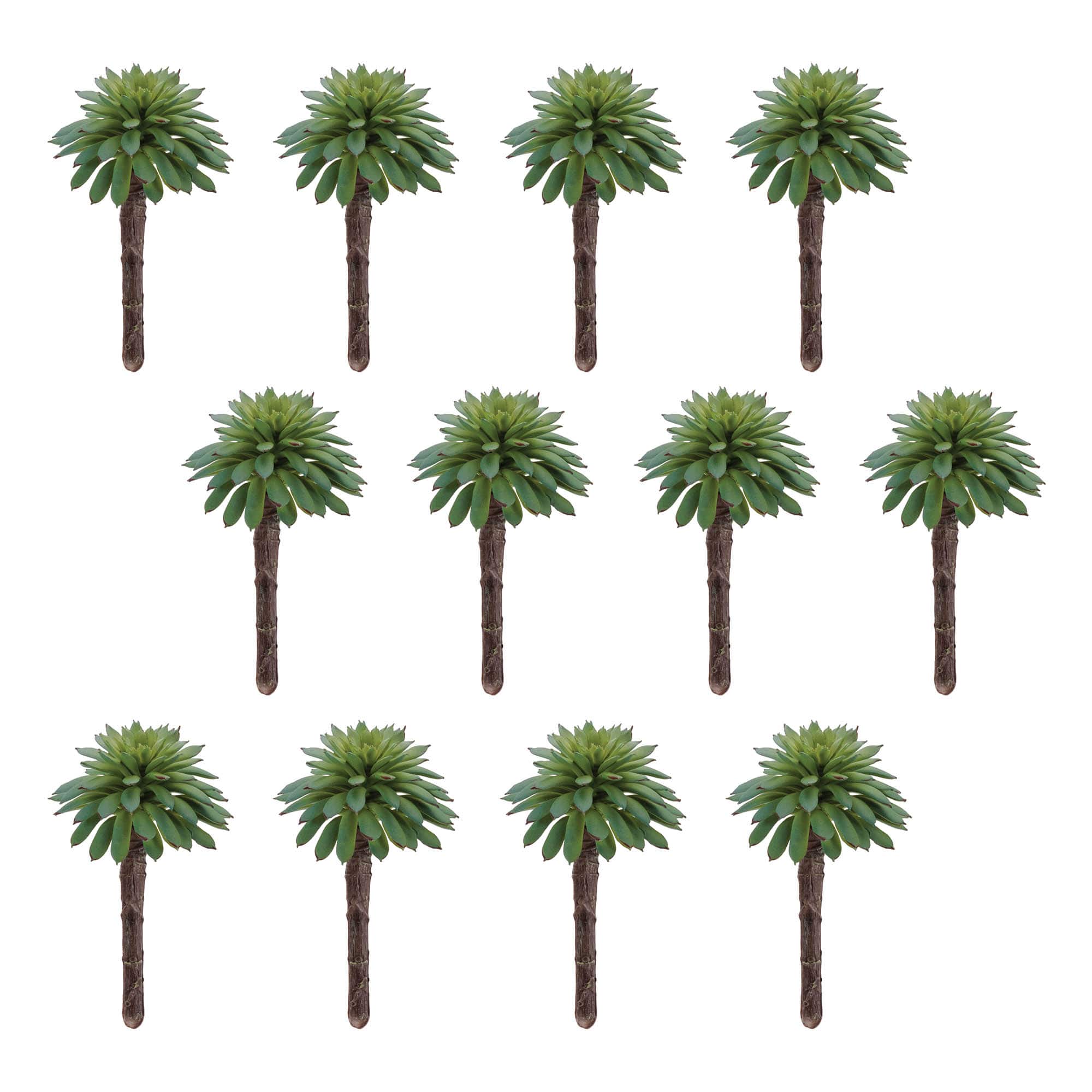 3.75" Green Succulent Plant Picks, 12ct.