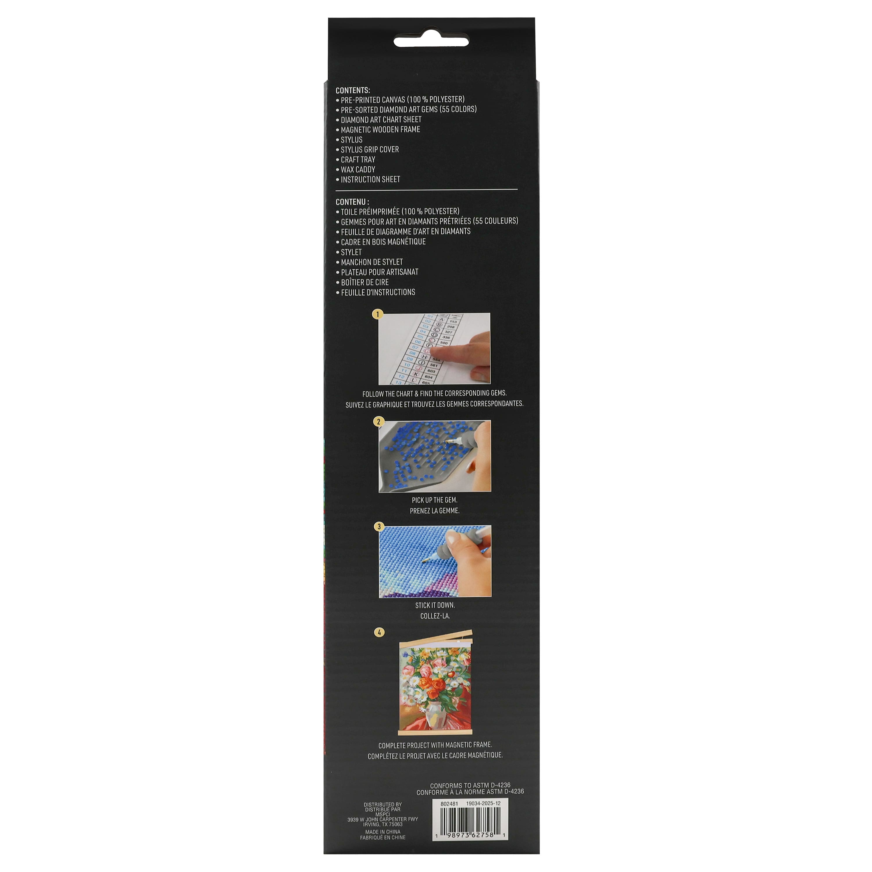 11" x 14" Flower Vase Diamond Art Kit by Make Market®