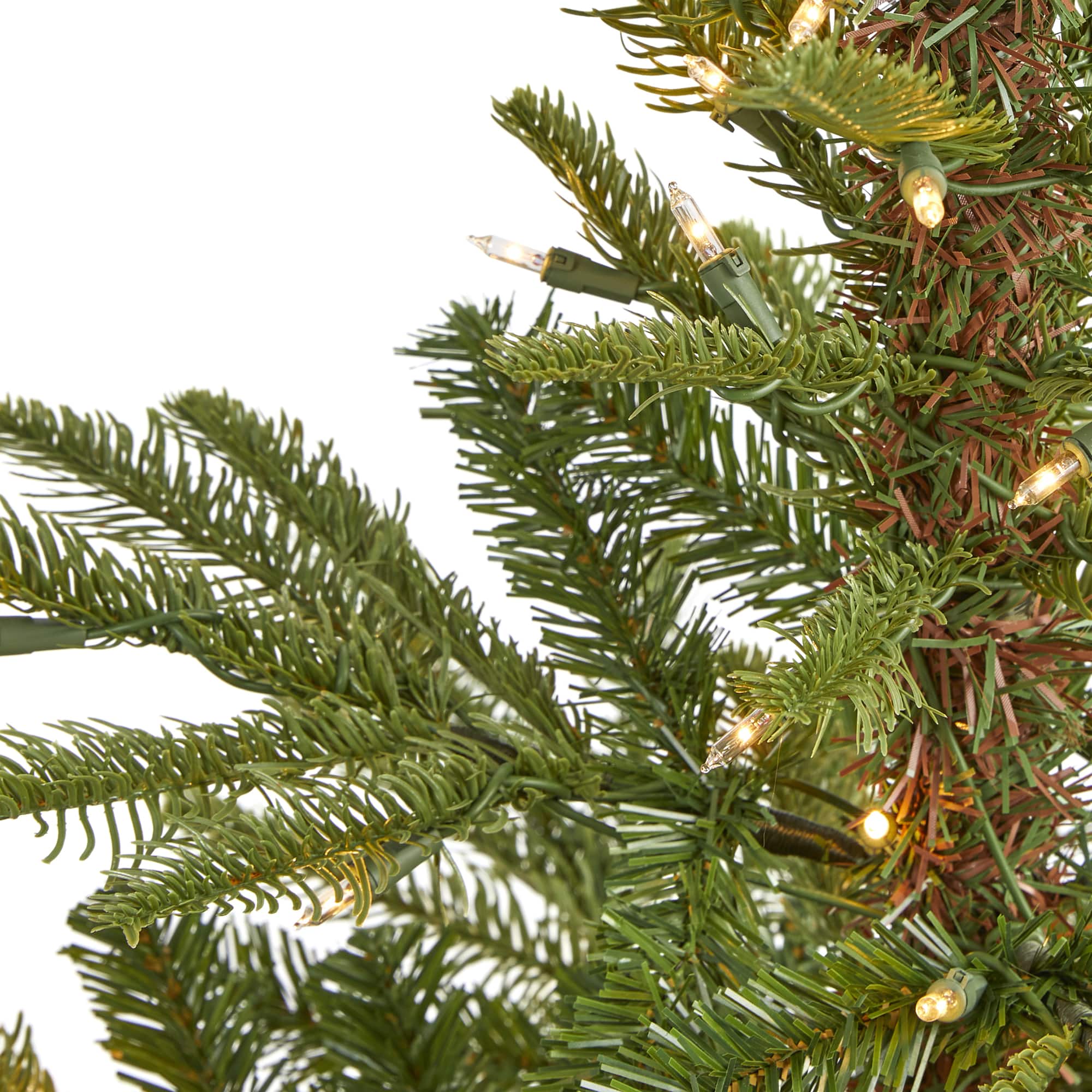 4ft. Pre-Lit Layered Washington Spruce Artificial Christmas Tree, Clear Lights