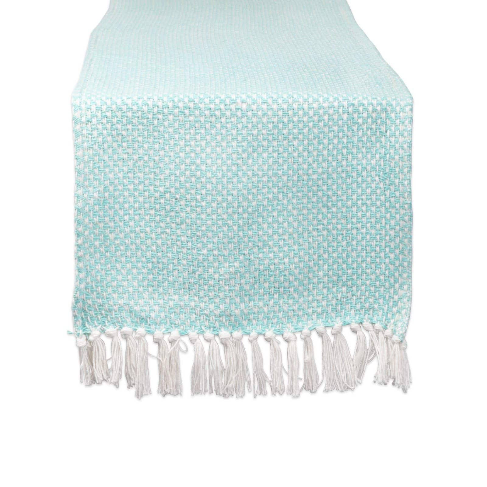 DII® 72" Aqua Woven Table Runner