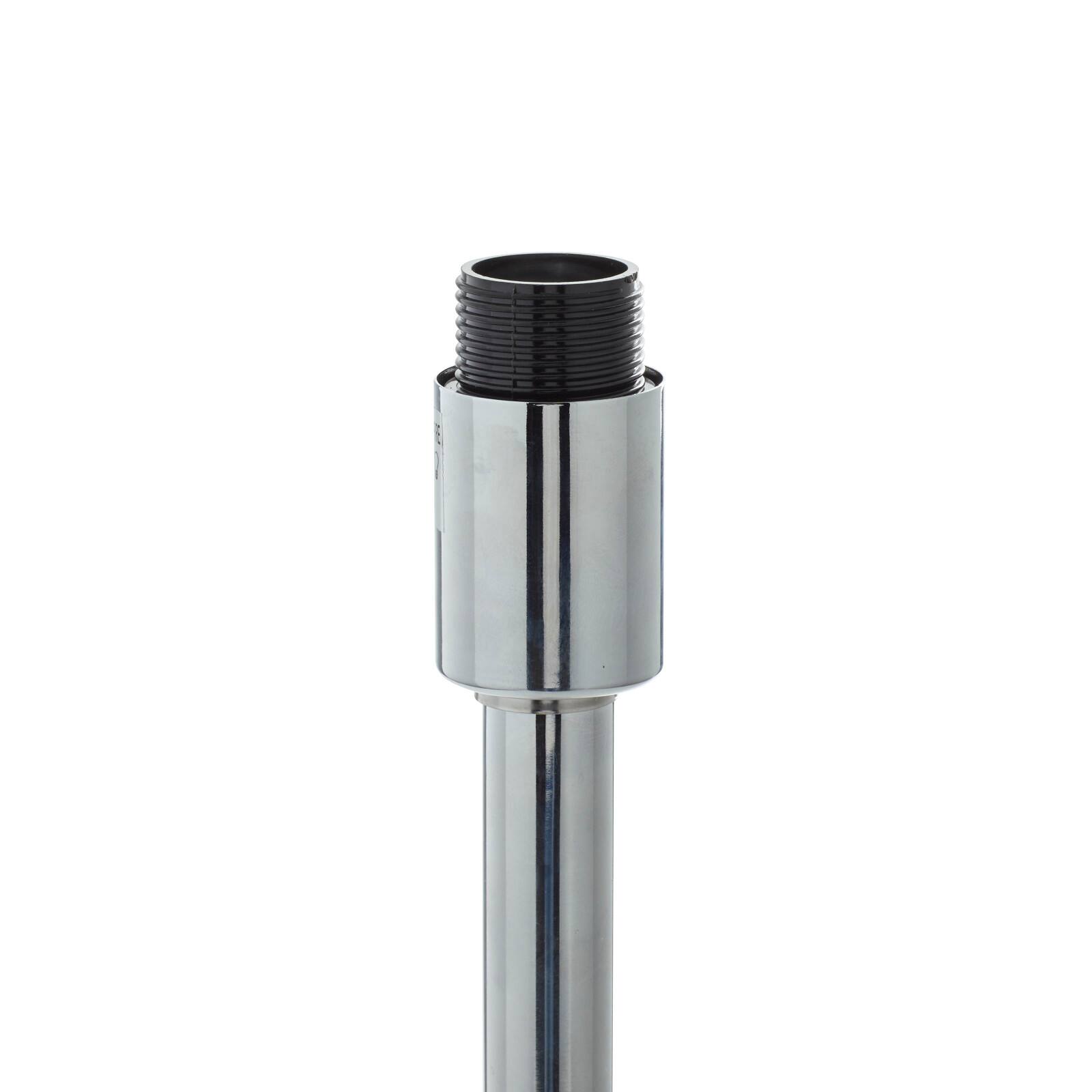 Silver Iron Contemporary Table Lamp, 30" x 13" x 13"