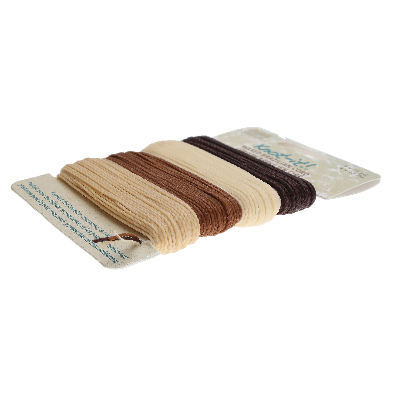 Beadsmith® Knot-it!™ Java Waxed Brazilian Cord