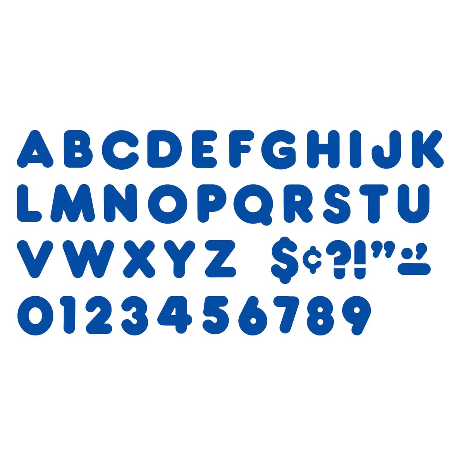 TREND Enterprises® Royal Blue 4" Casual Uppercase Ready Letters®, 6 Packs