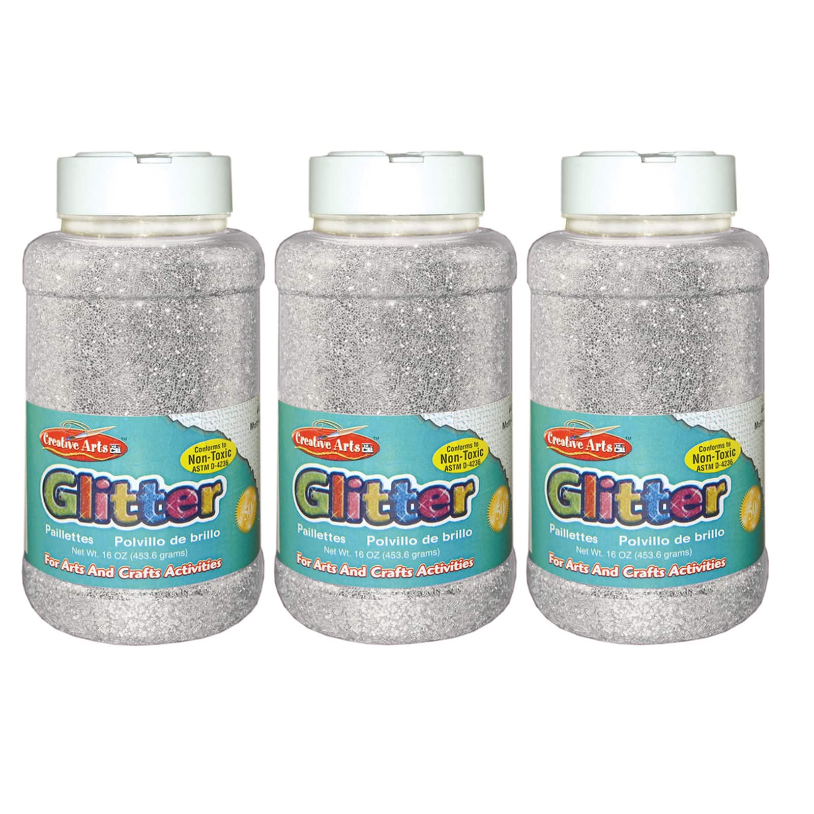 Charles Leonard Creative Arts™ 16oz. Glitter, 3ct.