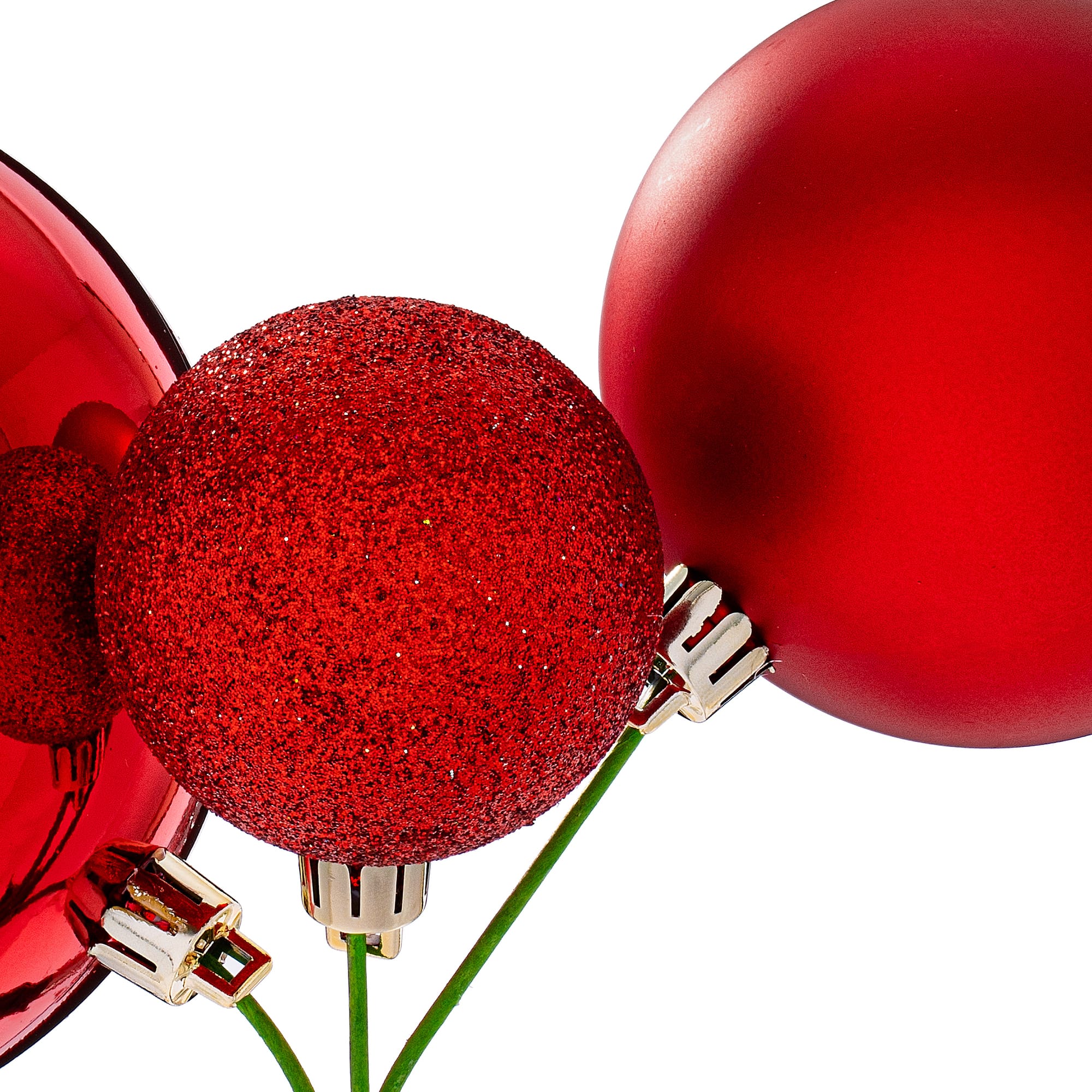 Vickerman 18" Ball Ornament Christmas Picks, 3ct.