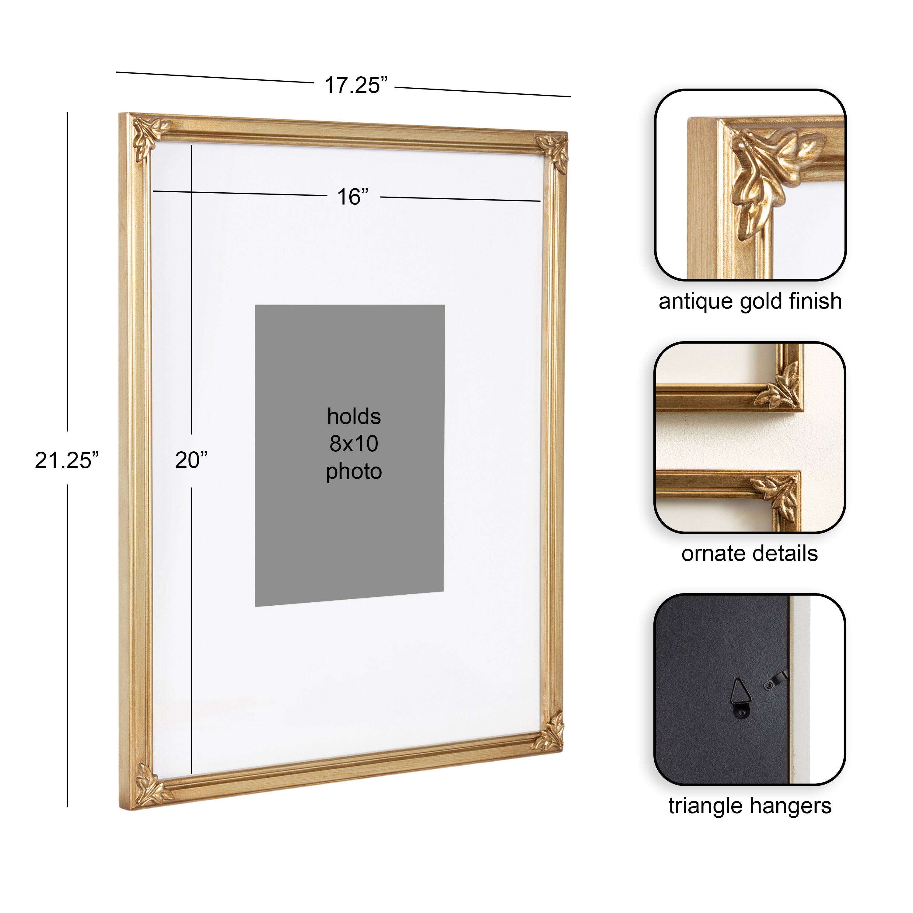 Kate and Laurel Arendahl 16" x 20" Wall Frames with 8" x 10" Mat, 2ct.