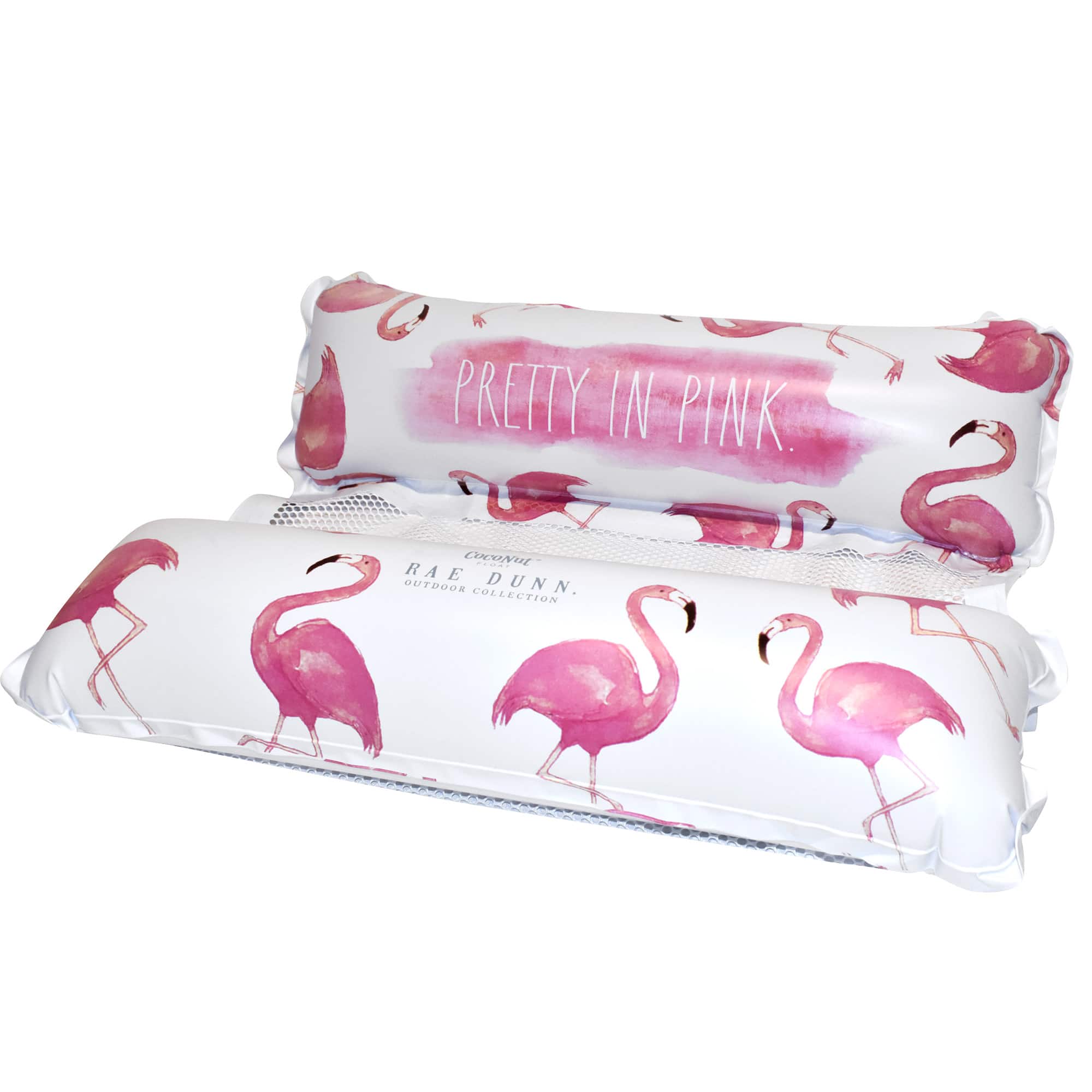 Rae Dunn 4.5ft. Pretty in Pink Flamingo Pattern Hammock Pool Lounger
