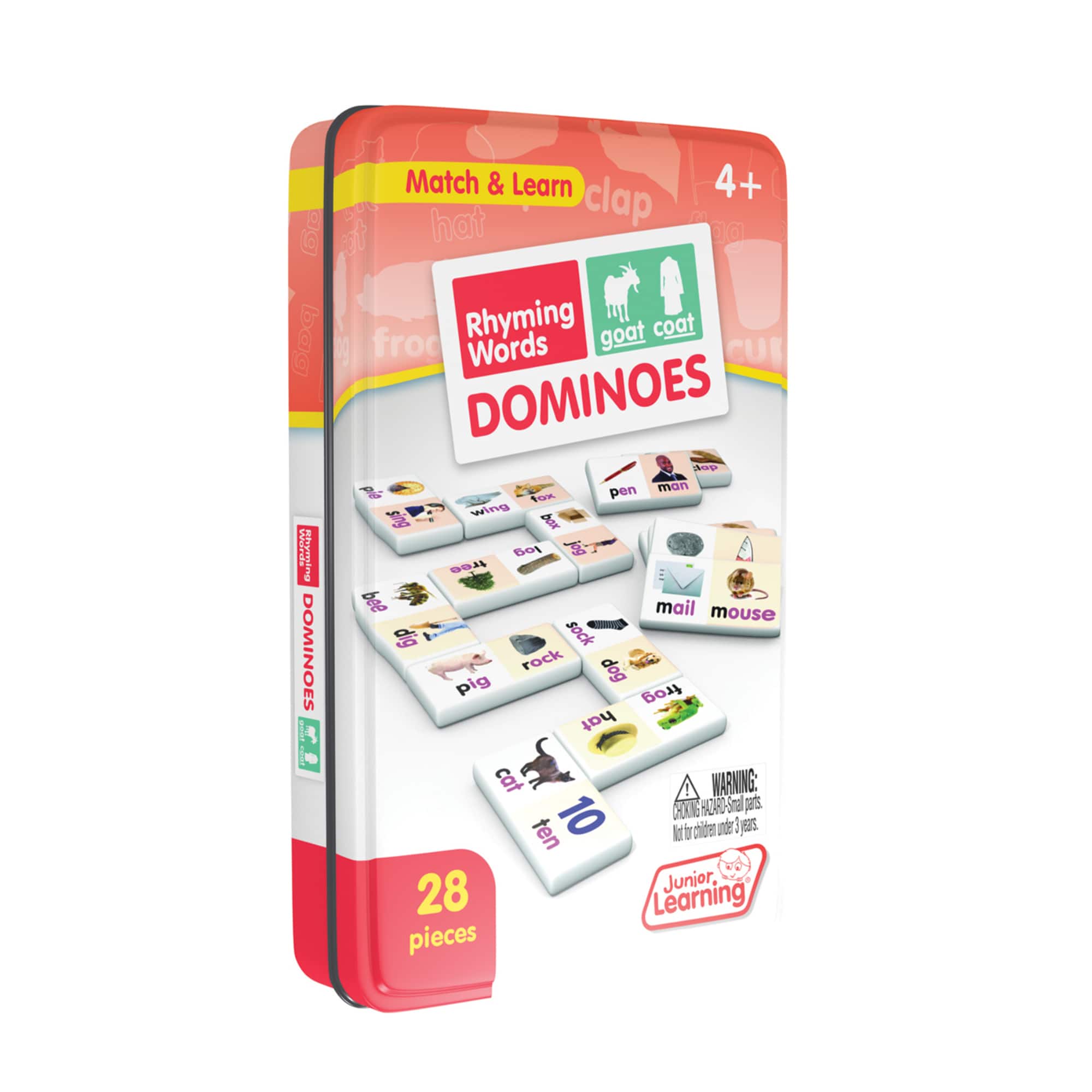 Junior Learning® Rhyming Word Dominoes Match & Learn Educational Learning Game