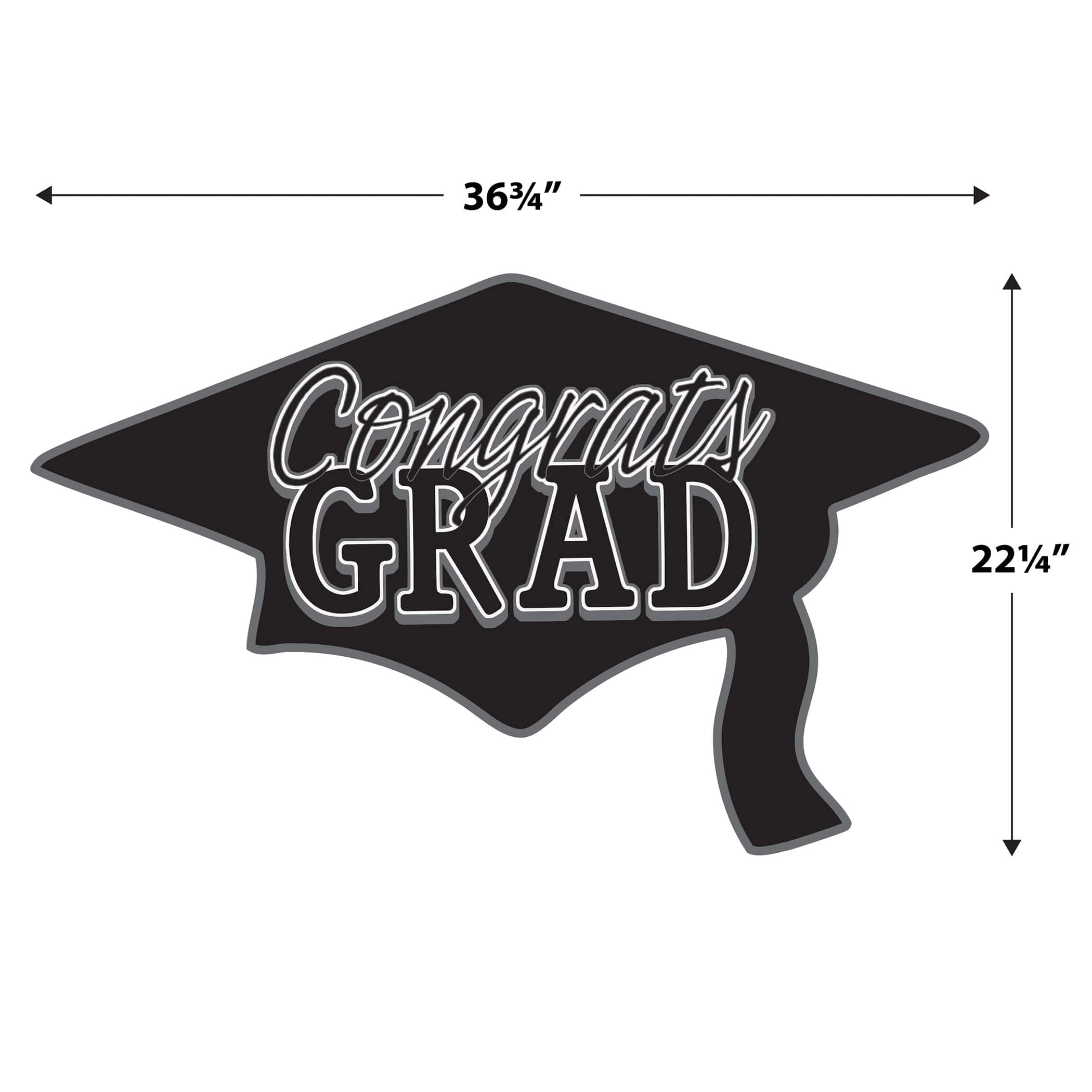 Beistle 22" x 37" Congrats Grad Cutouts