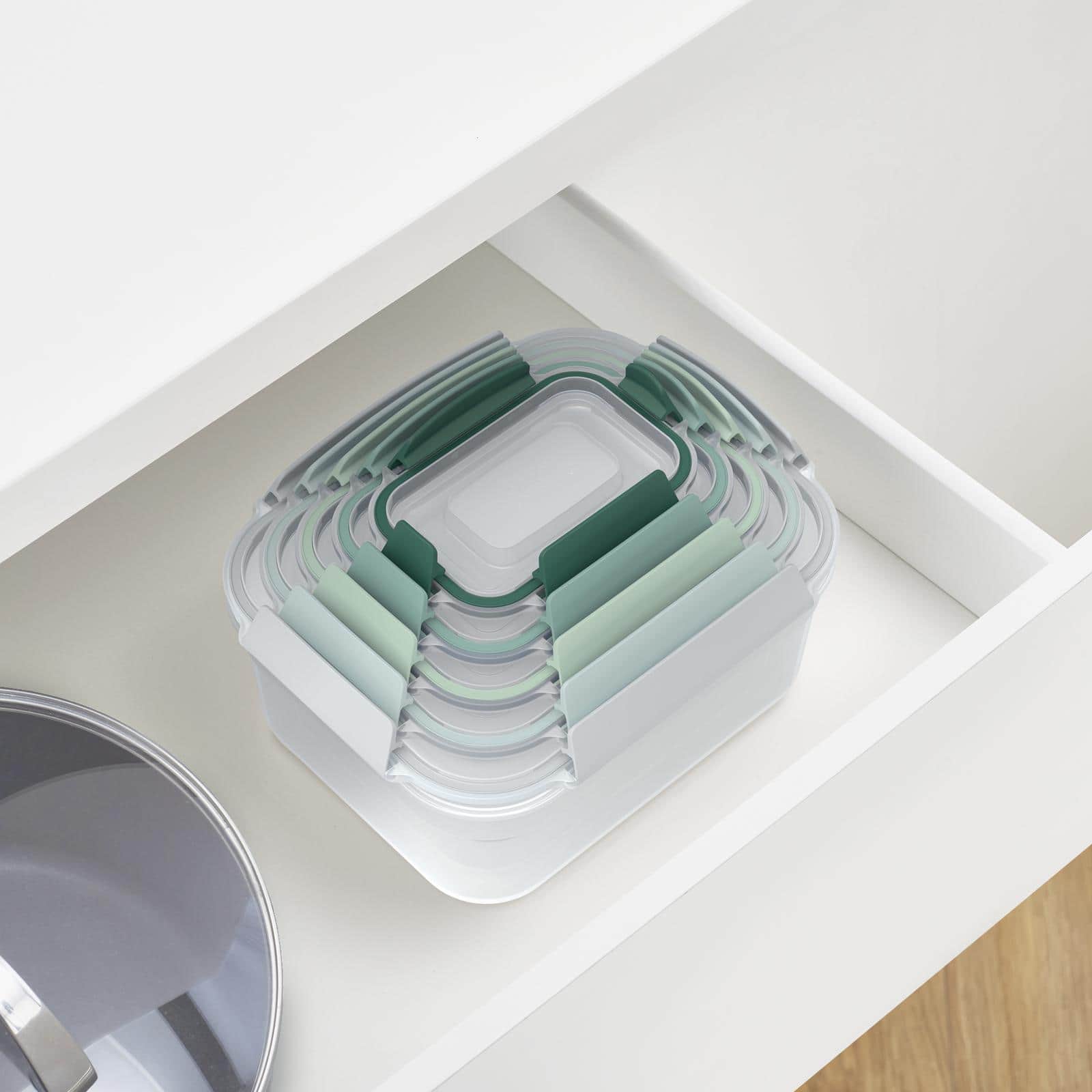Joseph Joseph Nest Lock 10-piece Storage Container Set Sage