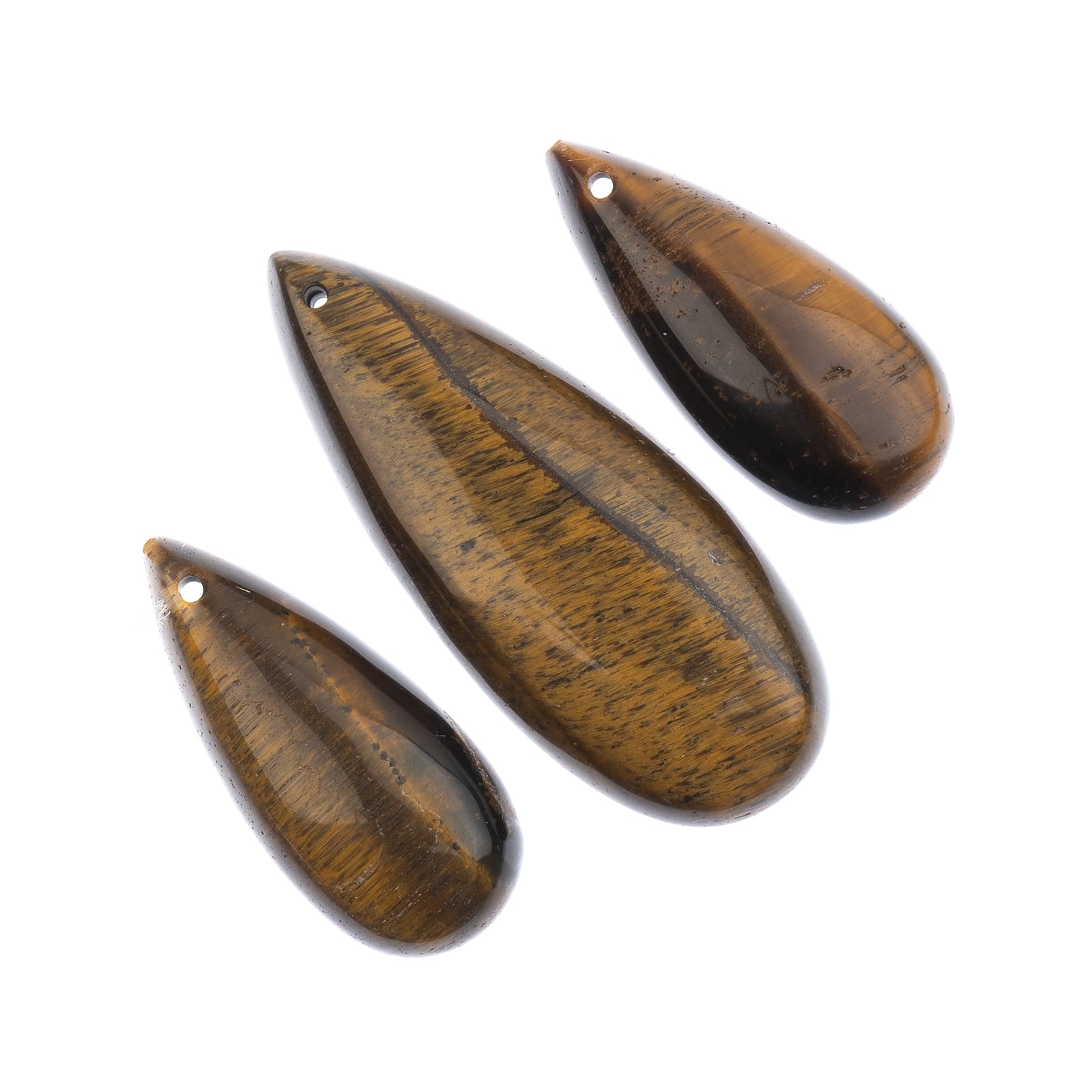 John Bead Earth’s Jewels Natural Stone Teardrop Pendant Slices