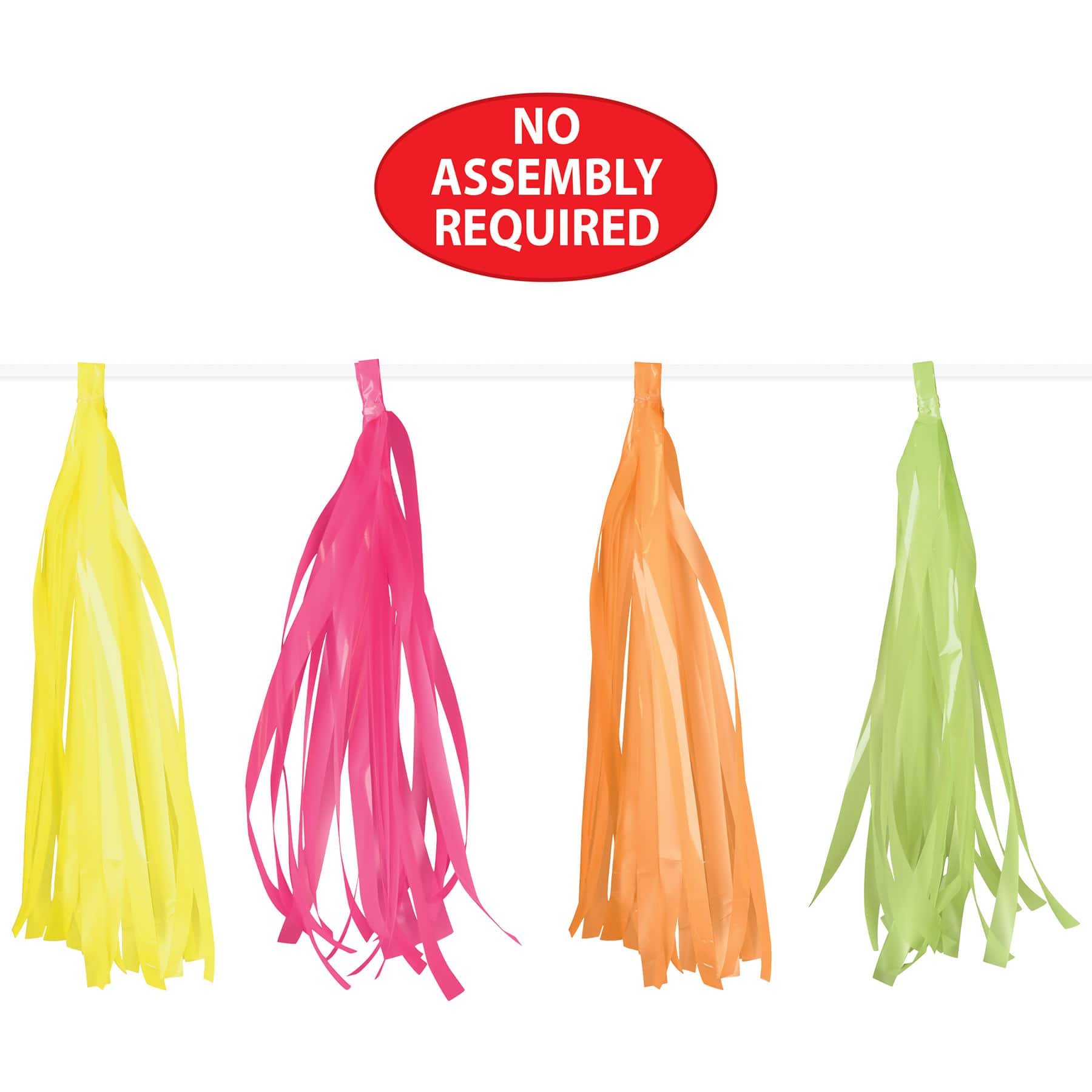 Beistle 8ft. Plastic Tassel Garlands, 2ct.