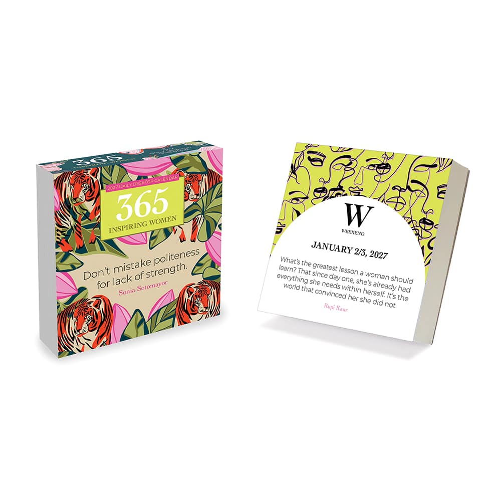 2027 365 Inspiring Women Daily Desktop Calendar