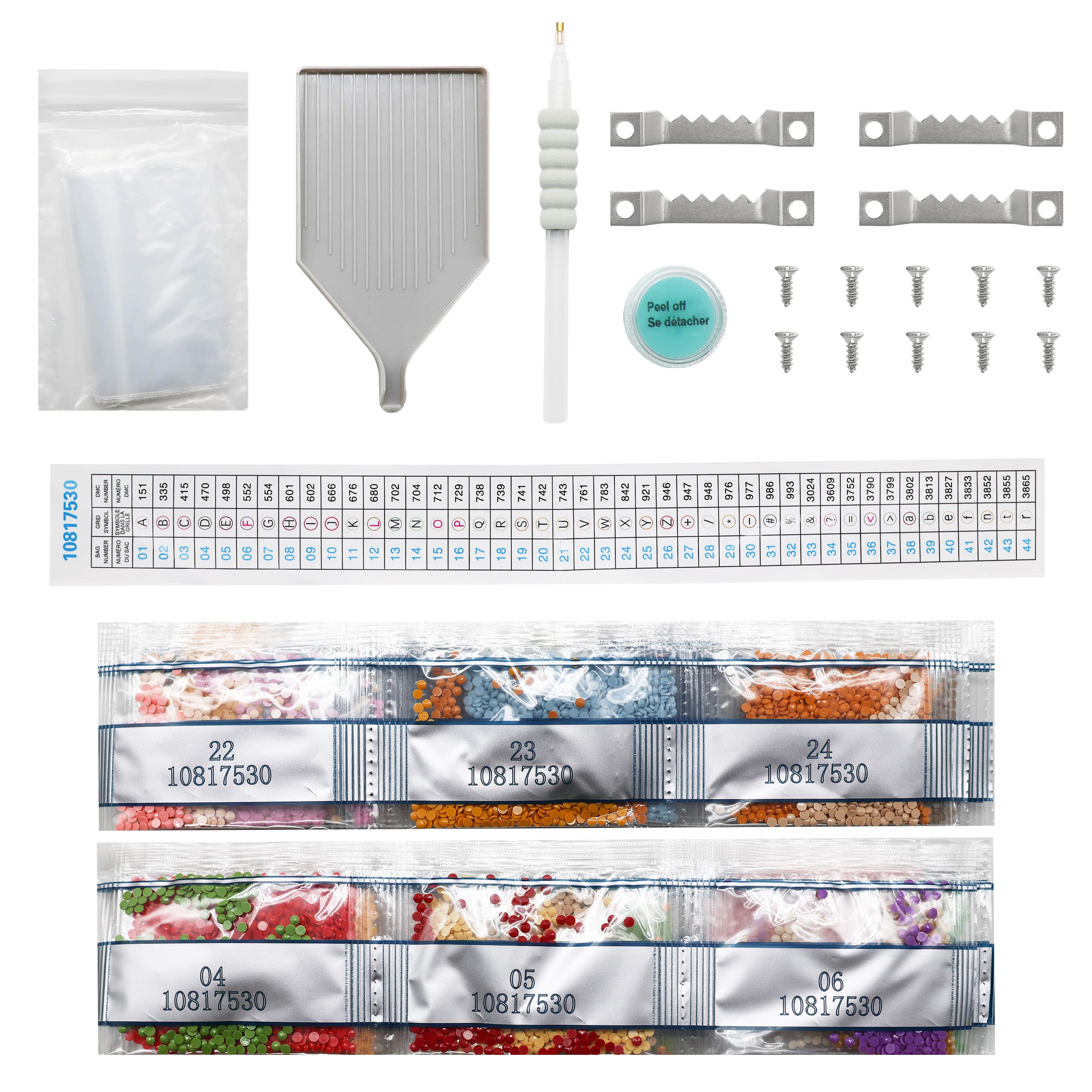 6" x 6" Cocktail Drinks 4-Piece Stretched Canvas Diamond Art Kit by Make Market®