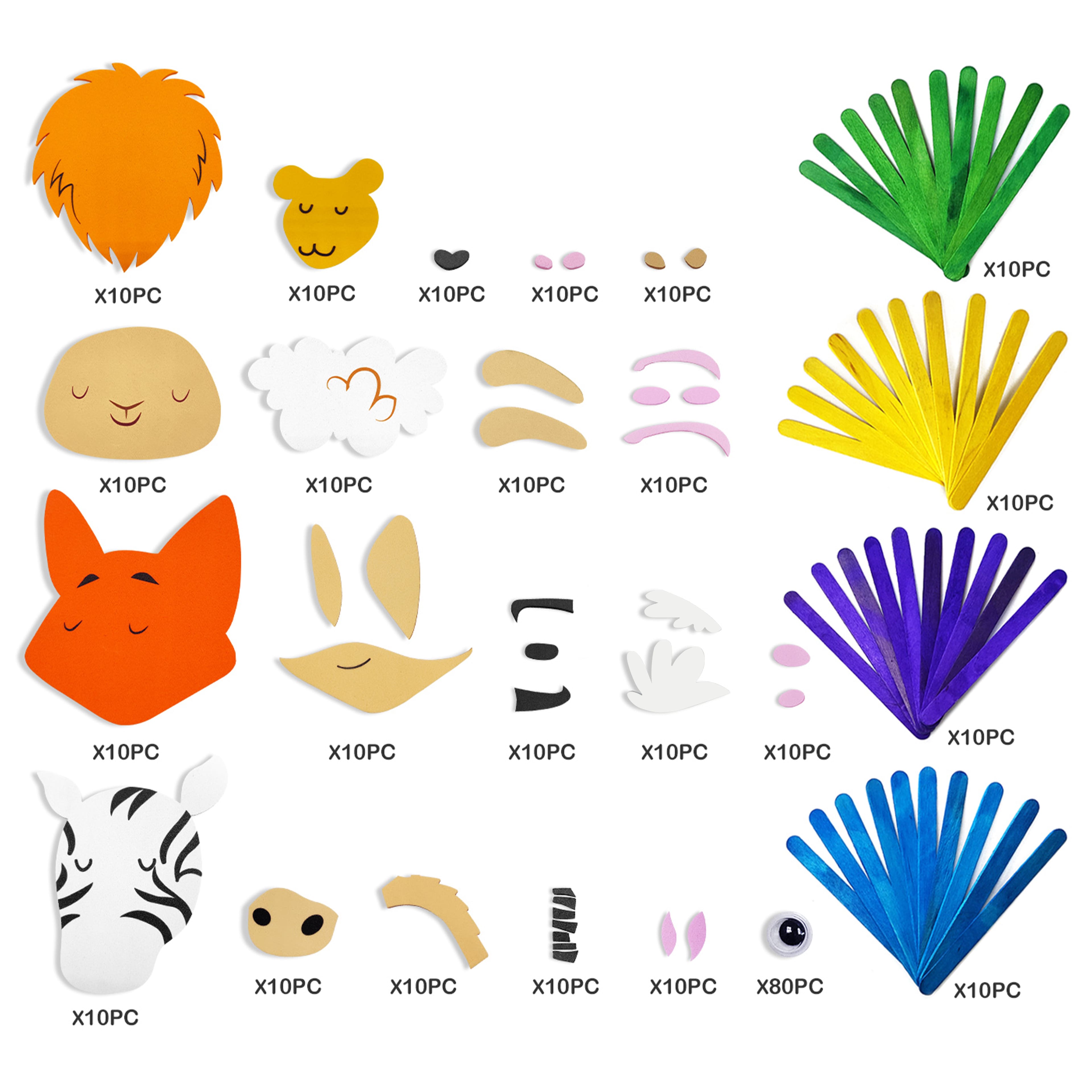 Animal Puppet Foam Craft Kit by Creatology™