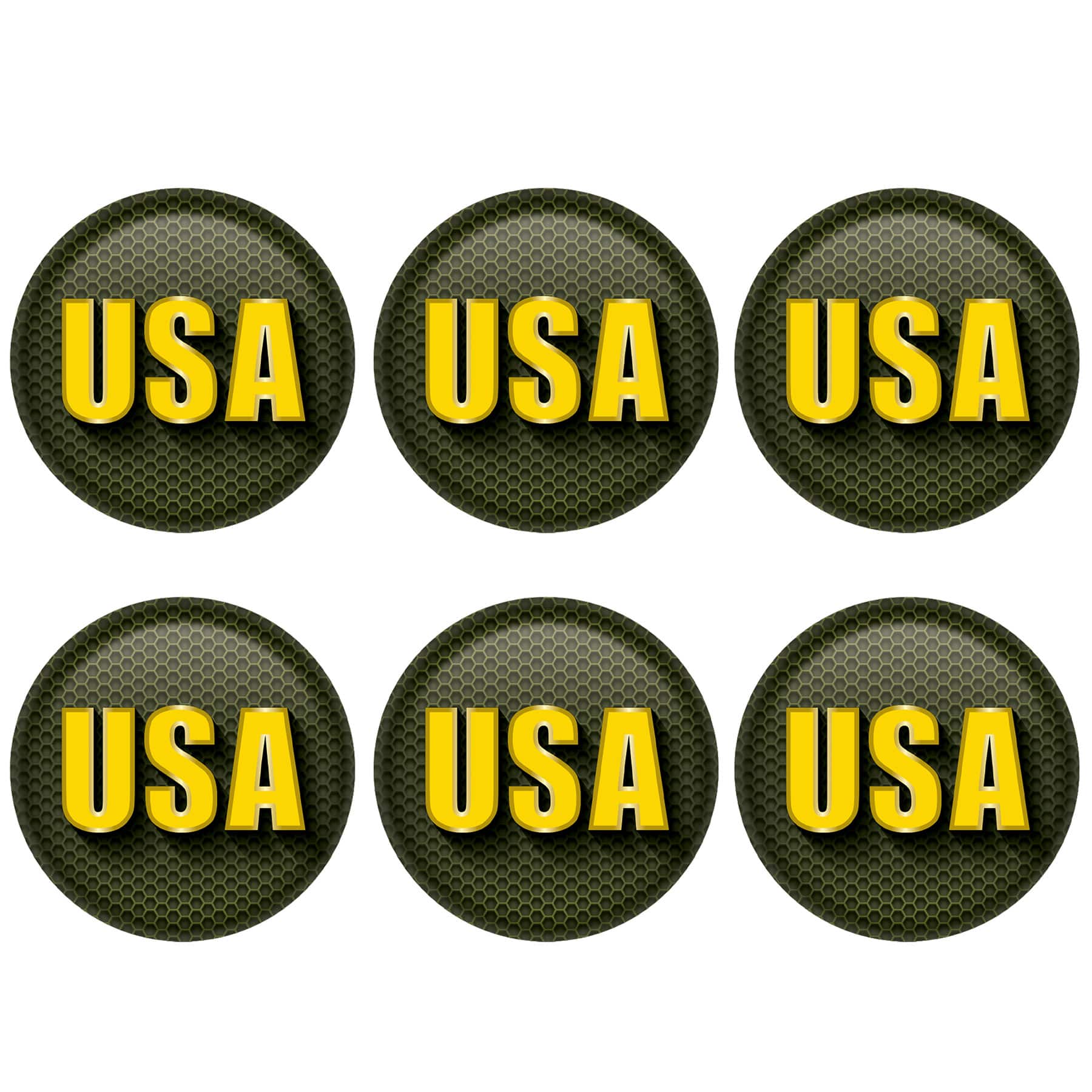 Beistle 2" USA Patriotic Buttons, 6ct.