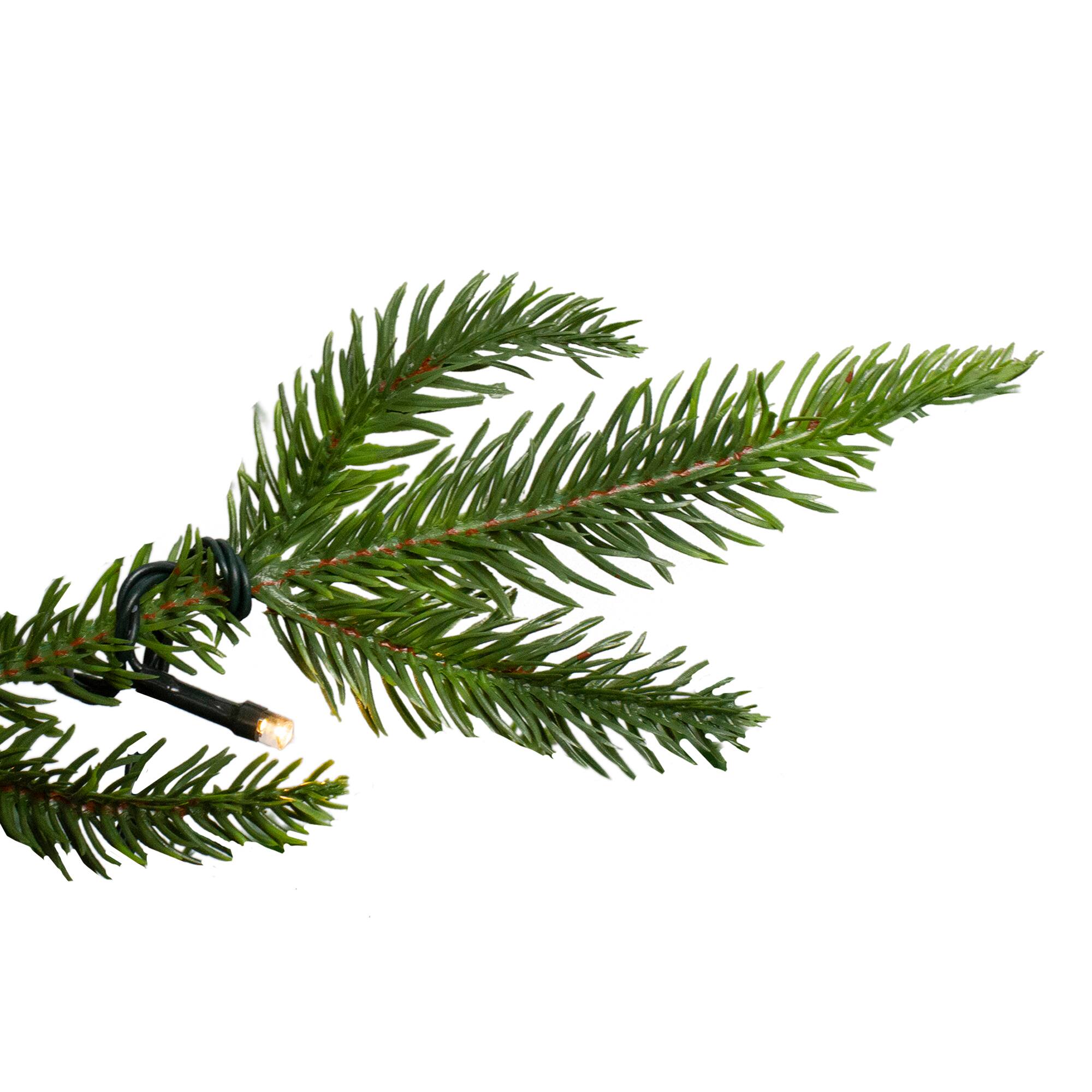 9ft. Pre-Lit Roosevelt Fir Artificial Christmas Tree, Warm White LED Lights