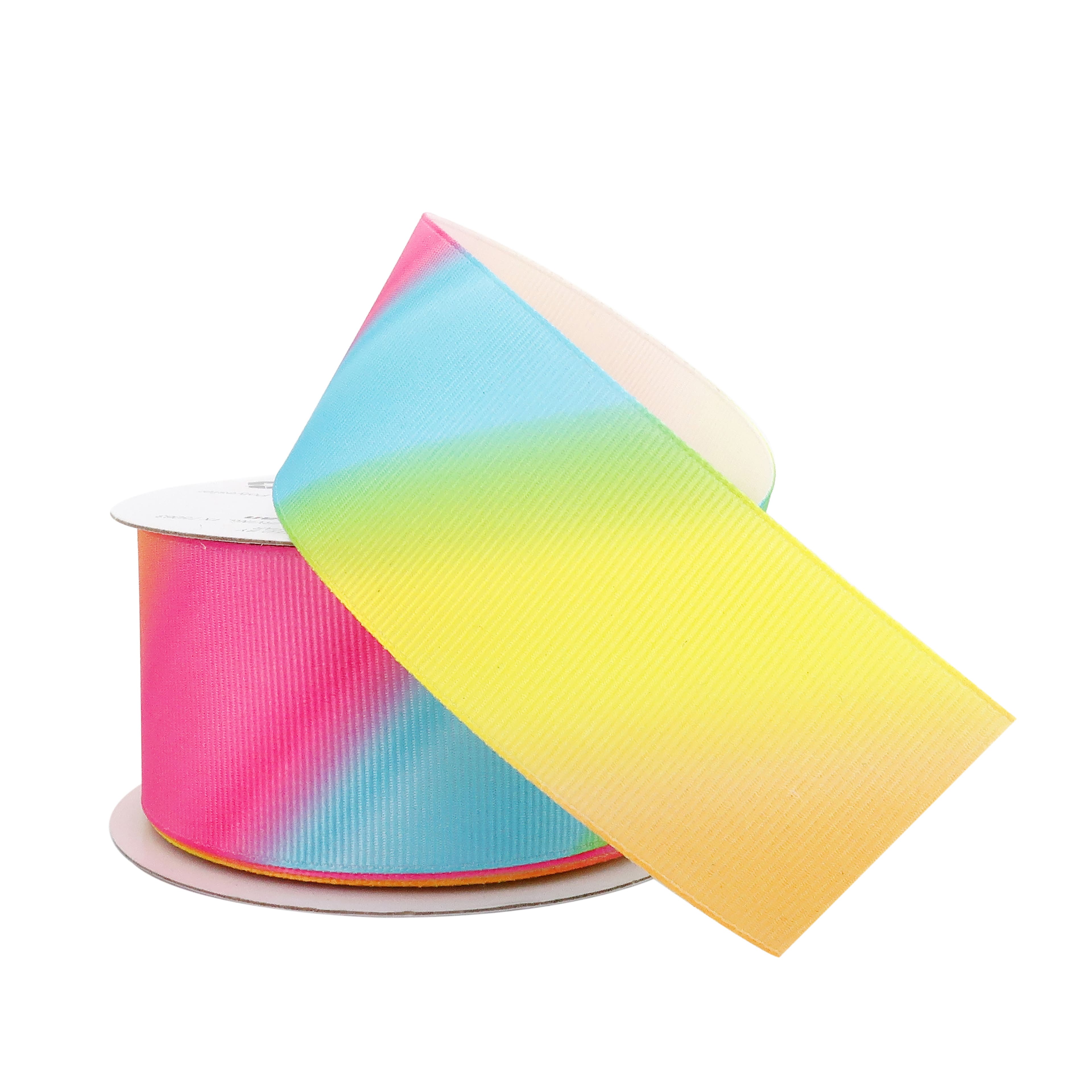 12 Pack: 1.5" x 3yd. Grosgrain Wired Ombre Ribbon by Celebrate It®