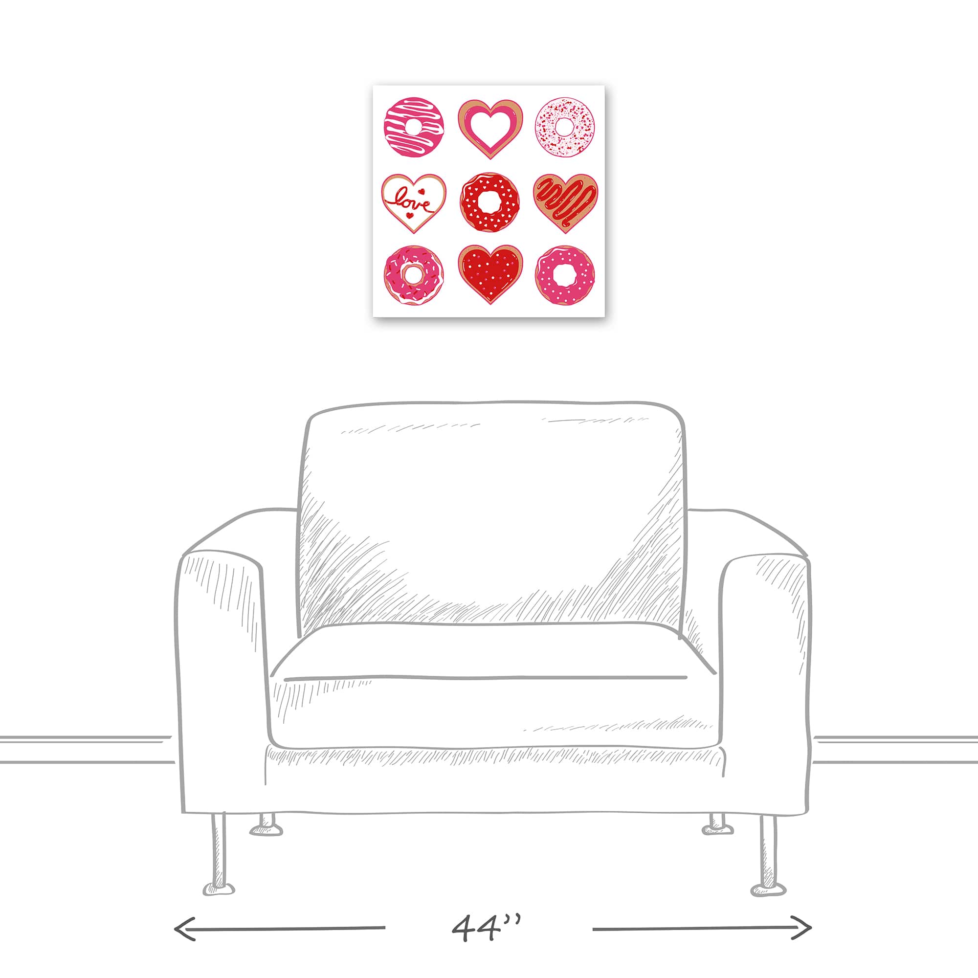 Valentines Sweets Canvas Wall Art