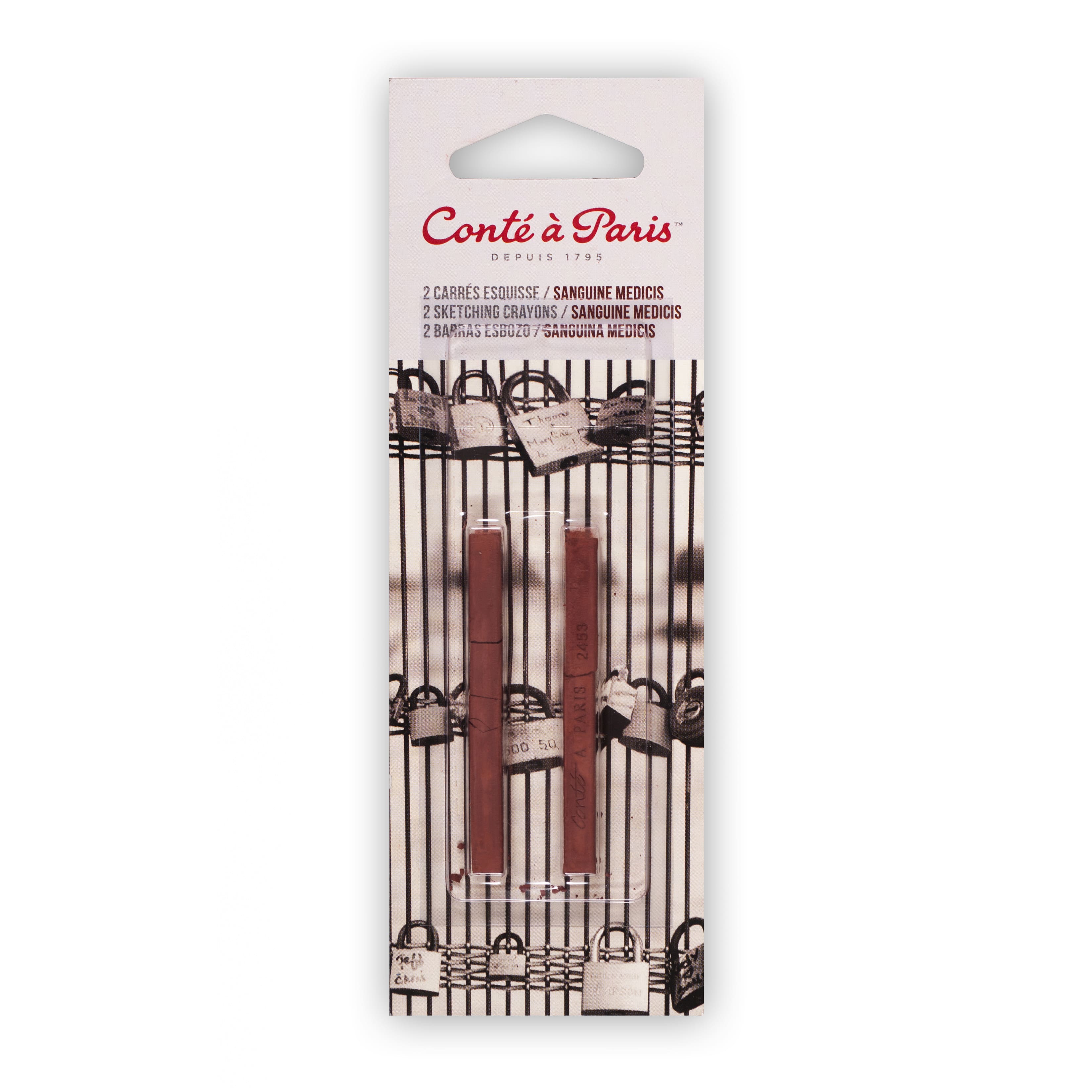 Conté à Paris™ Sanguine Medici's 2453 Sketching Crayons, 2ct.