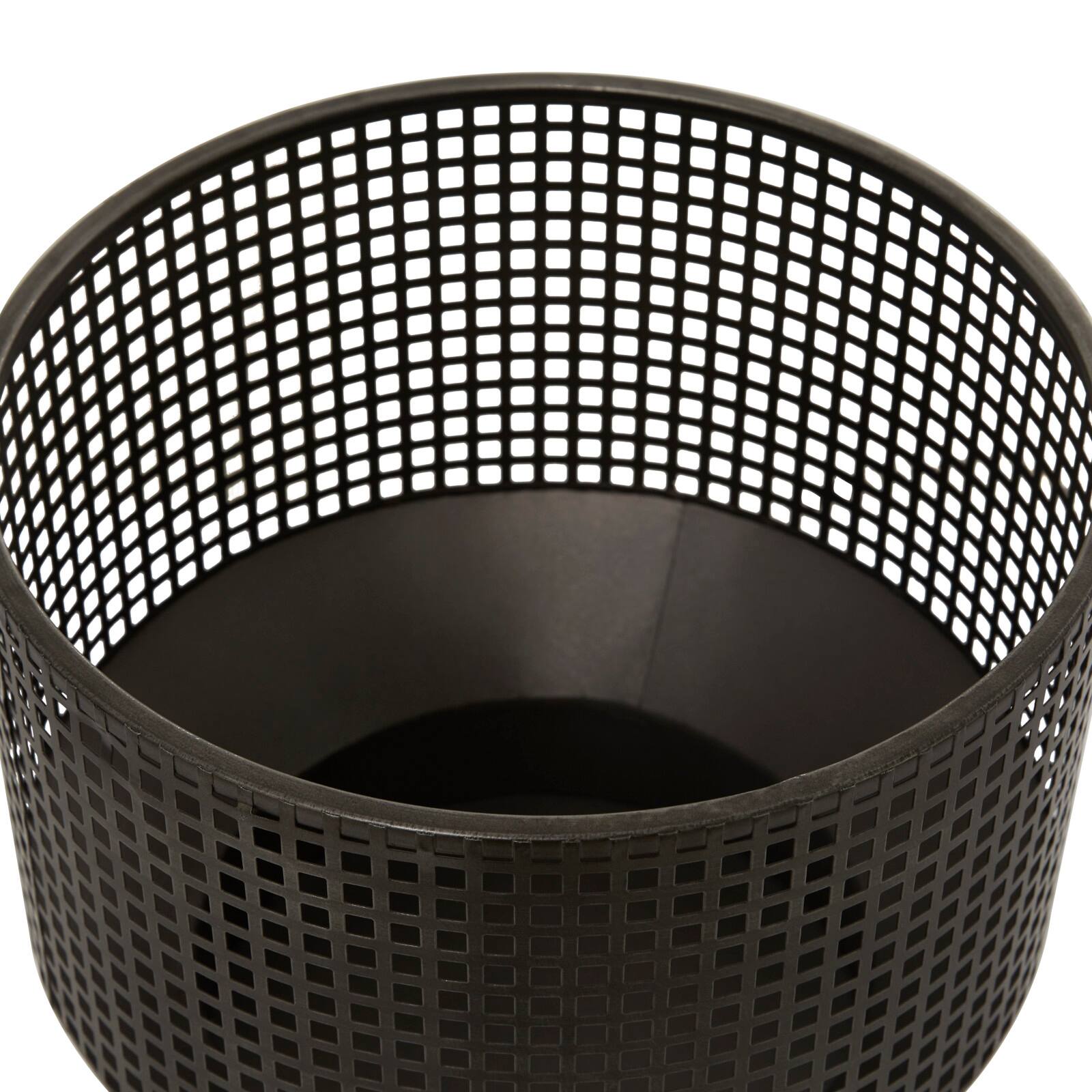 Black Metal Modern Planter Set