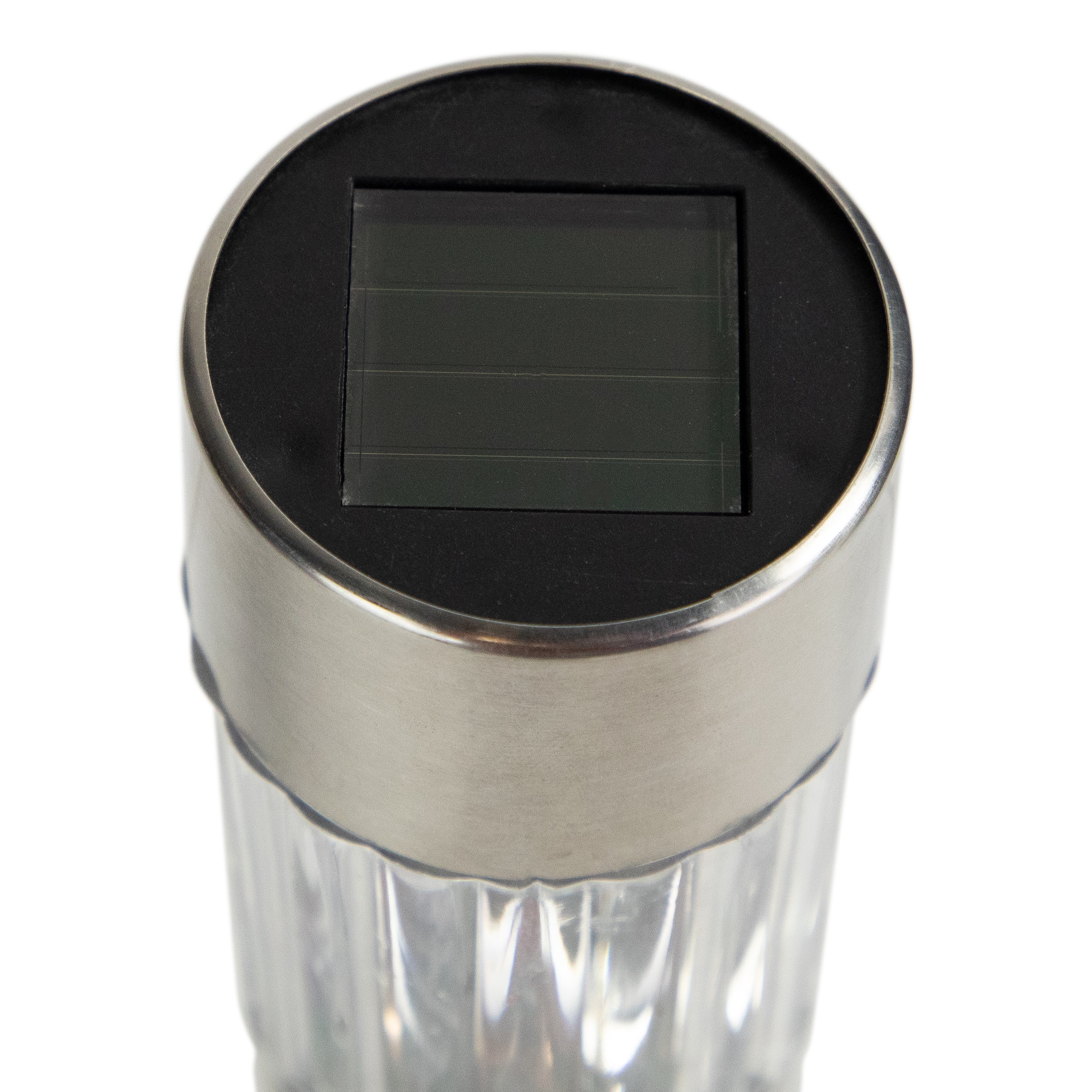 10" Silver Solar Powered LED Pathway Markers, 6ct.