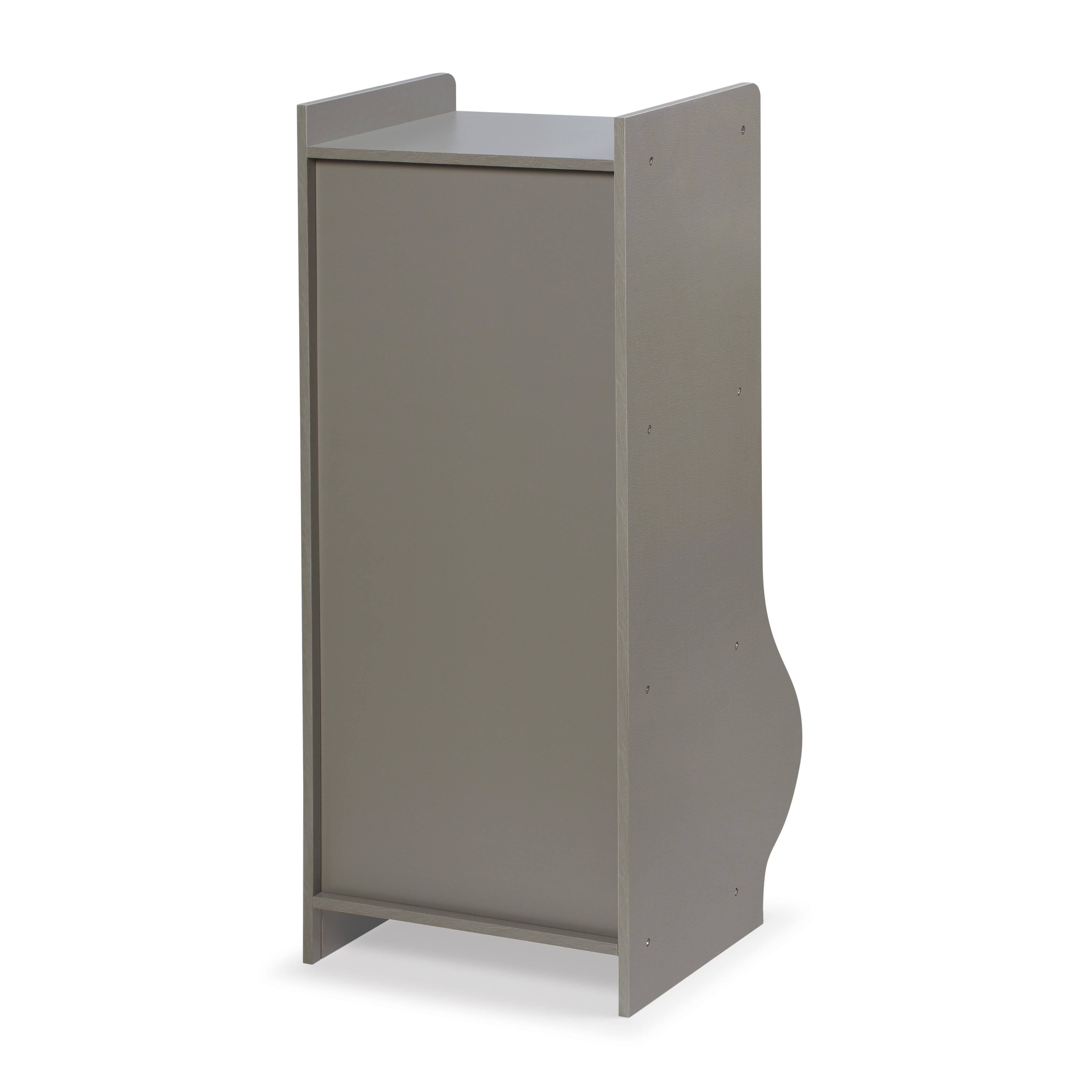 Badger Basket Woodgrain Gray Upright Storage Nook With Reversible Basket