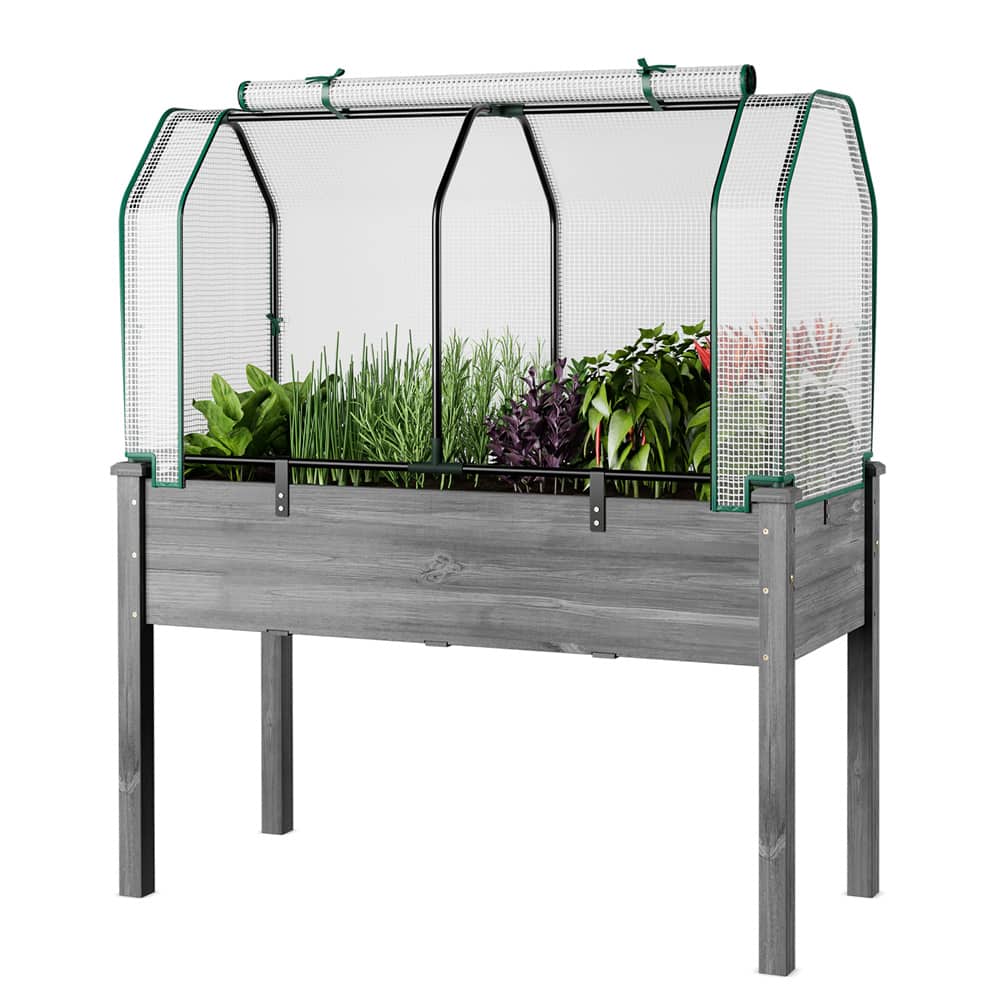 Costway 47" x 24" Portable Mini Greenhouse with 2 Zipper Doors & Ground Stakes