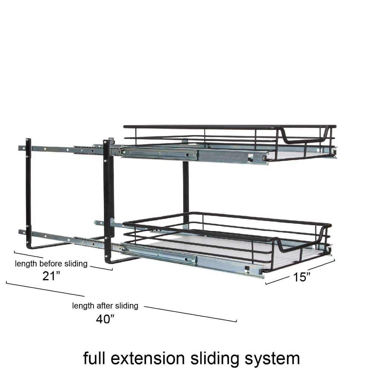 Household Essentials Glidez 2-Tier Cabinet Organizer