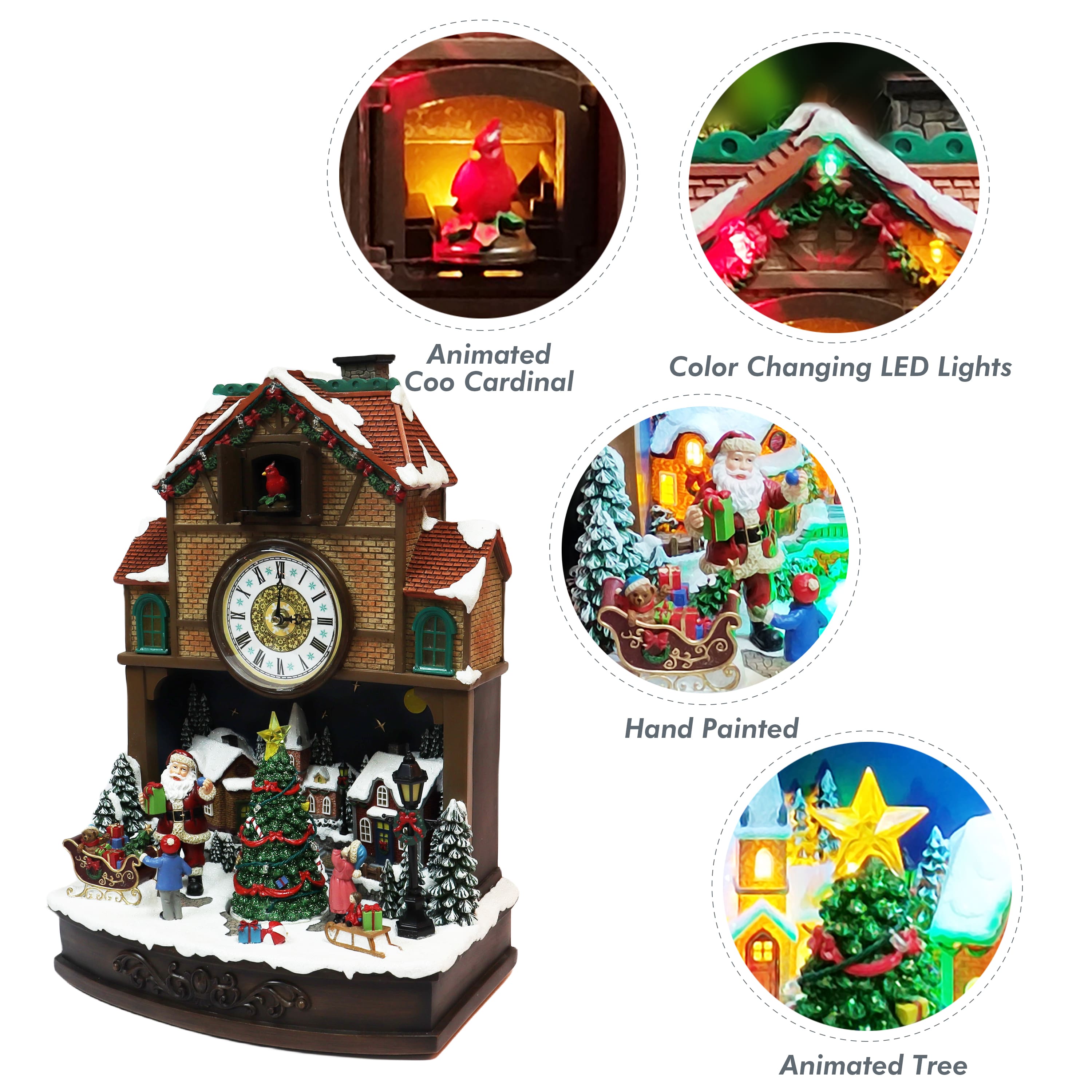 Moments in Time 17.5" Animated Cuckoo Clock Décor