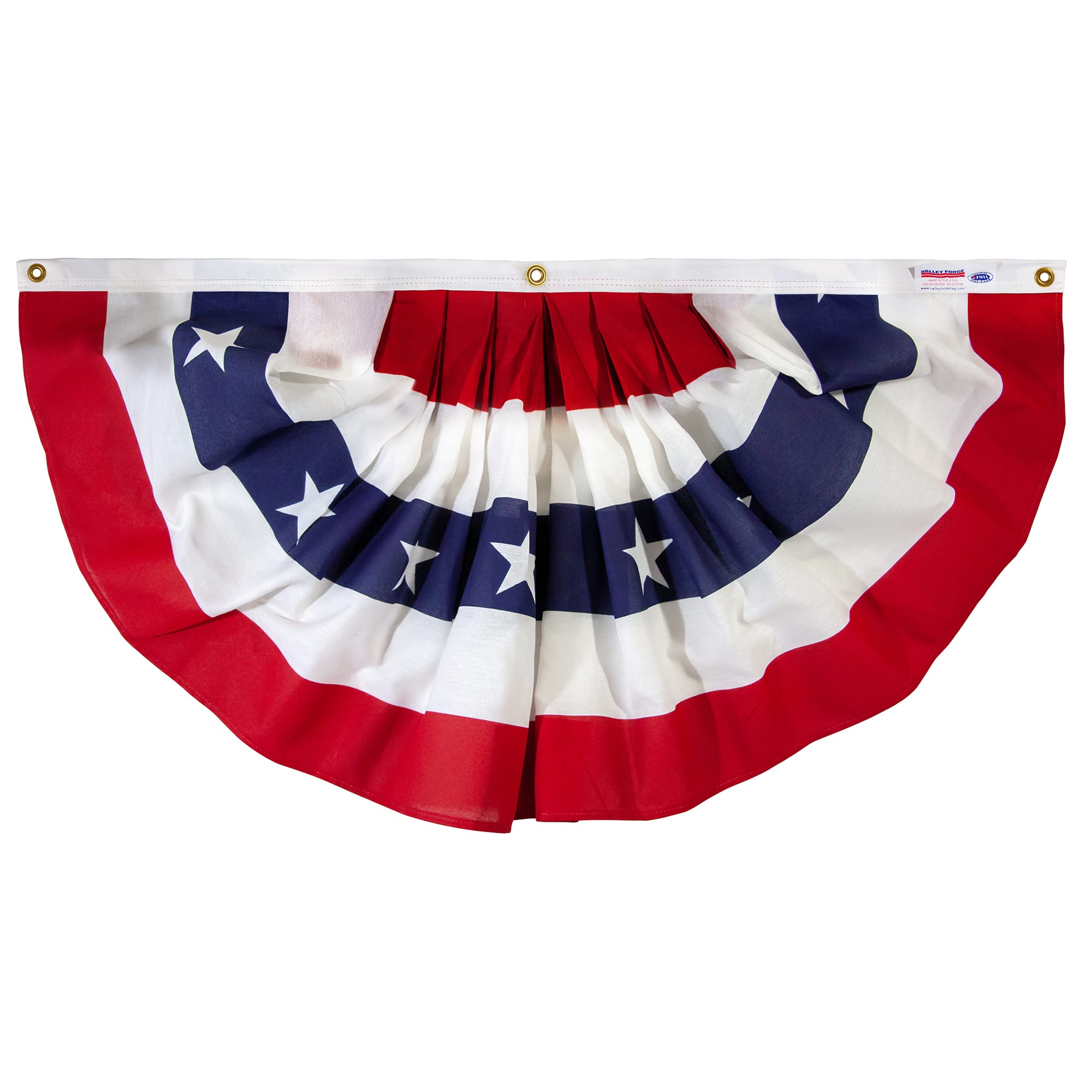1.5ft. x 3ft. Polycotton Pleated US Fan Flag