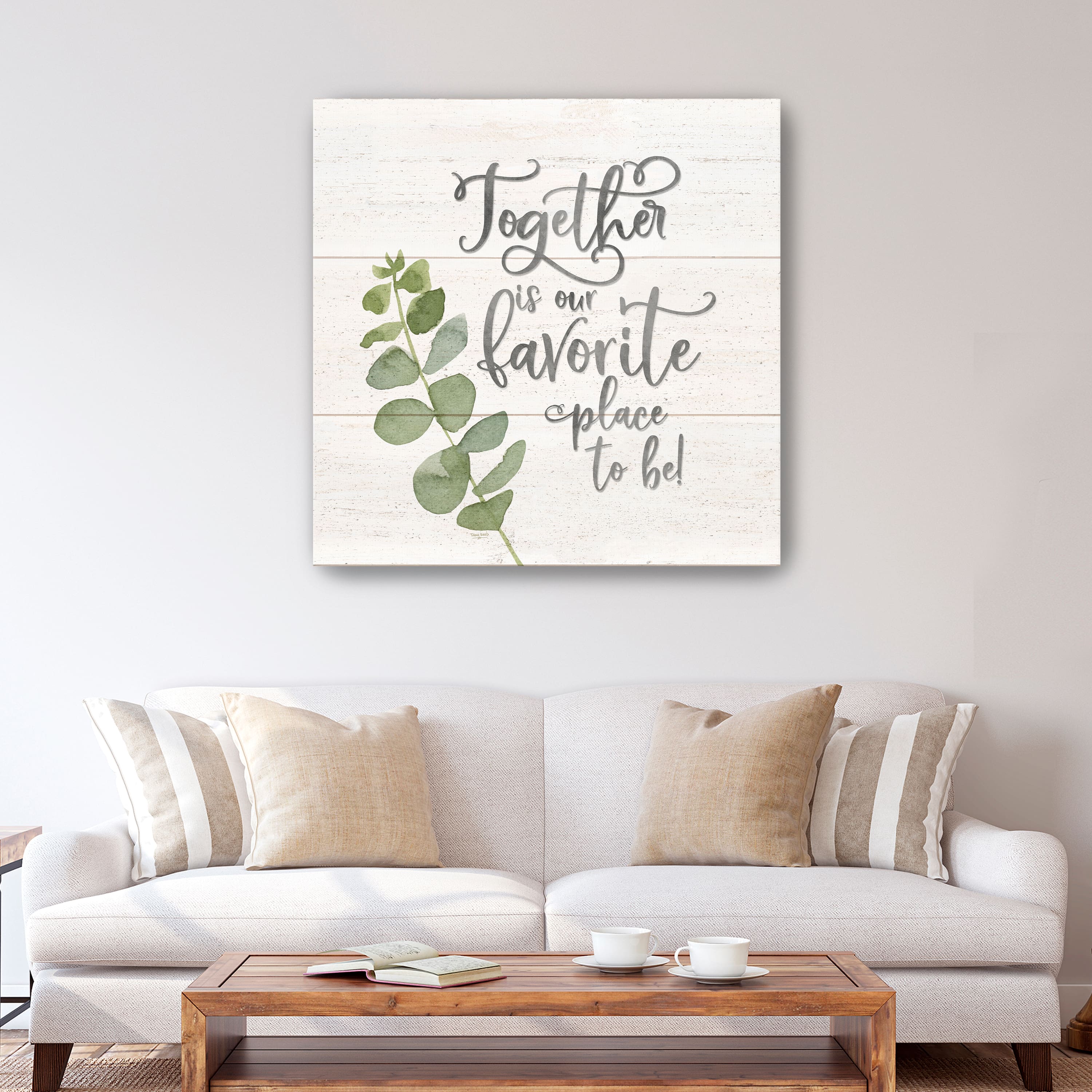 Natural Inspiration Together Square Canvas Giclee