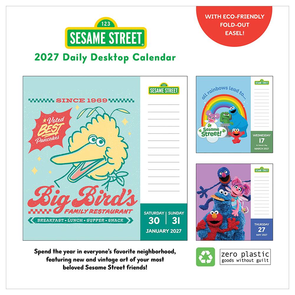 2027 Sesame Street Daily Desktop Calendar