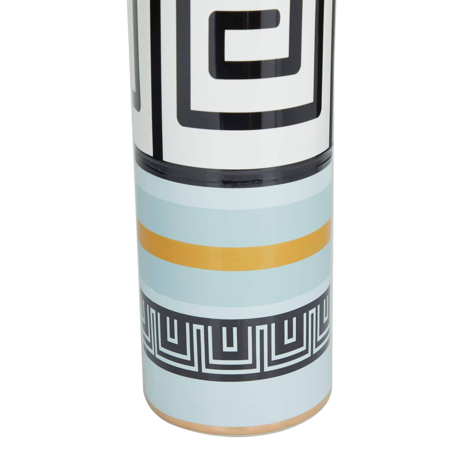 Teal Stoneware Modern Vase, 21" x 5" x 5"