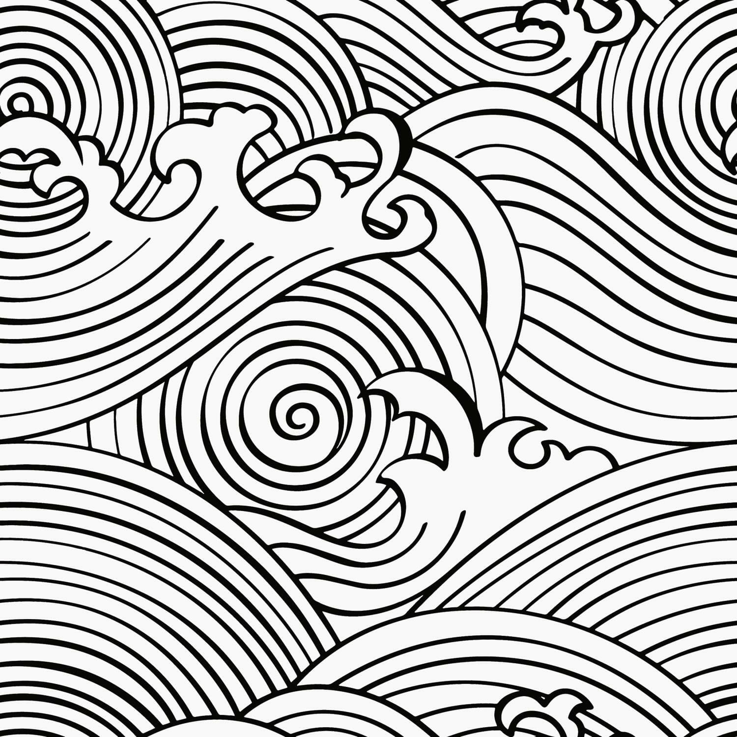 RoomMates Asian Waves Peel & Stick Wallpaper