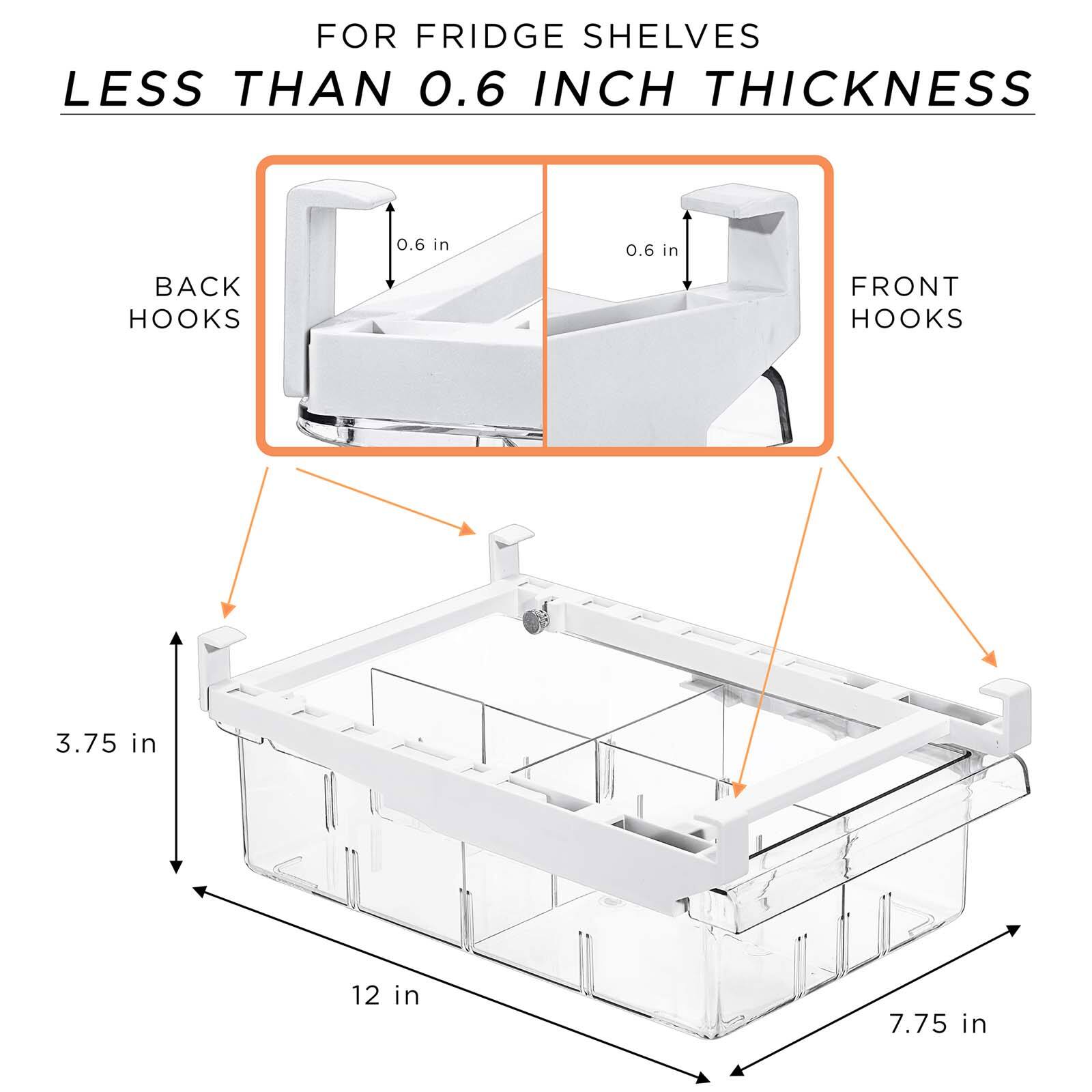 Sorbus Clear Pull Out Fridge Drawer