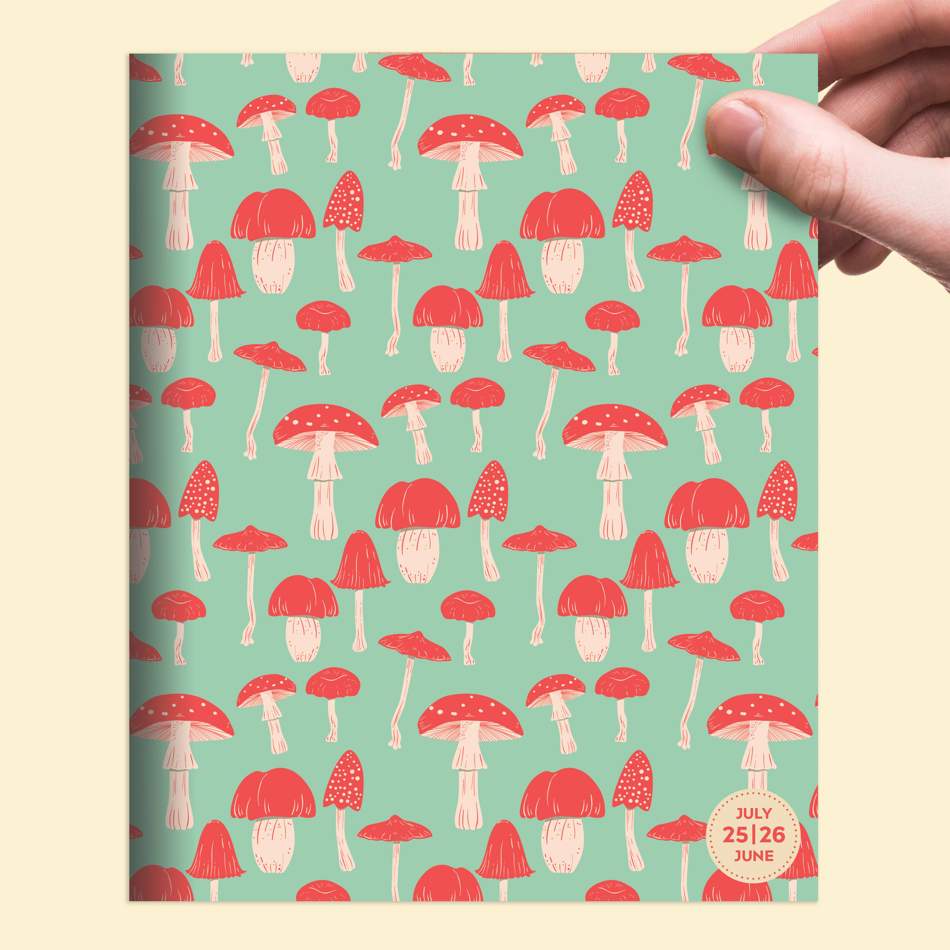 TF Publishing 2025-2026 Magic Mushroom Medium Monthly Planner