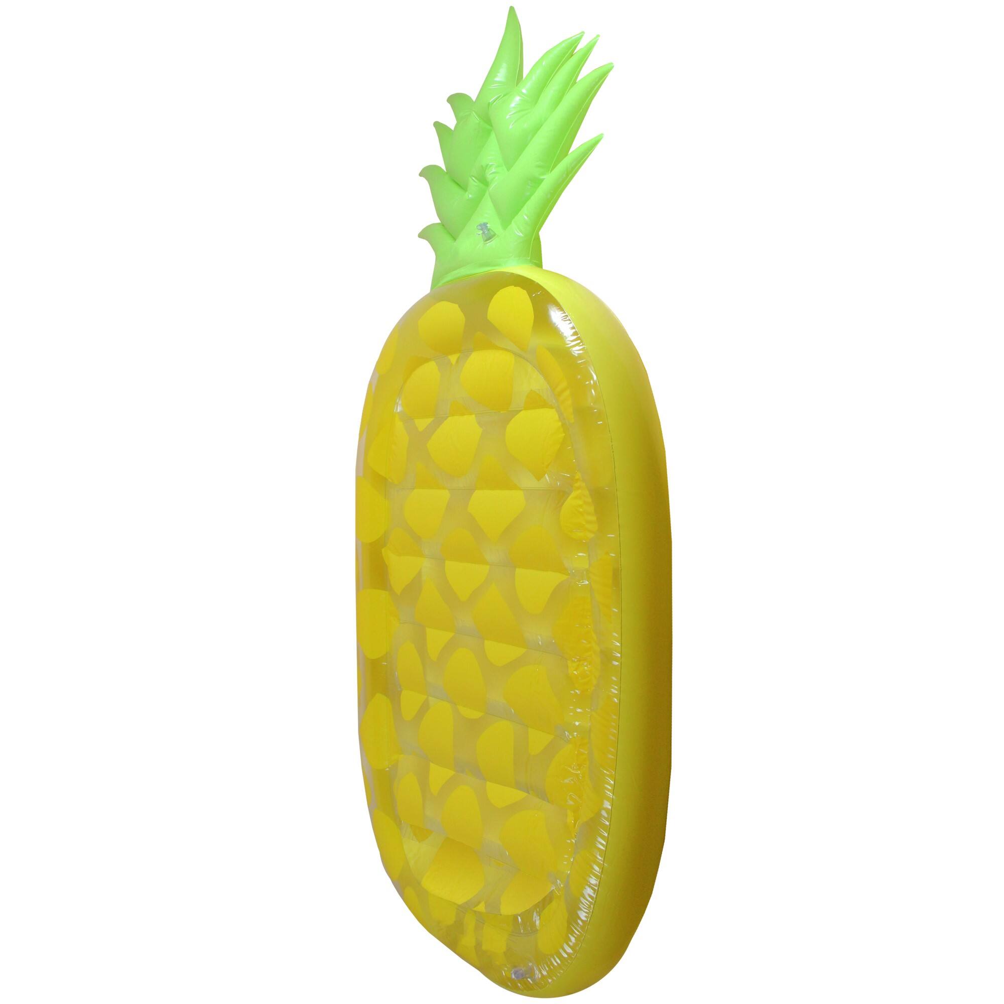 6.25ft. Yellow Inflatable Jumbo Pineapple Swimming Pool Mattress
