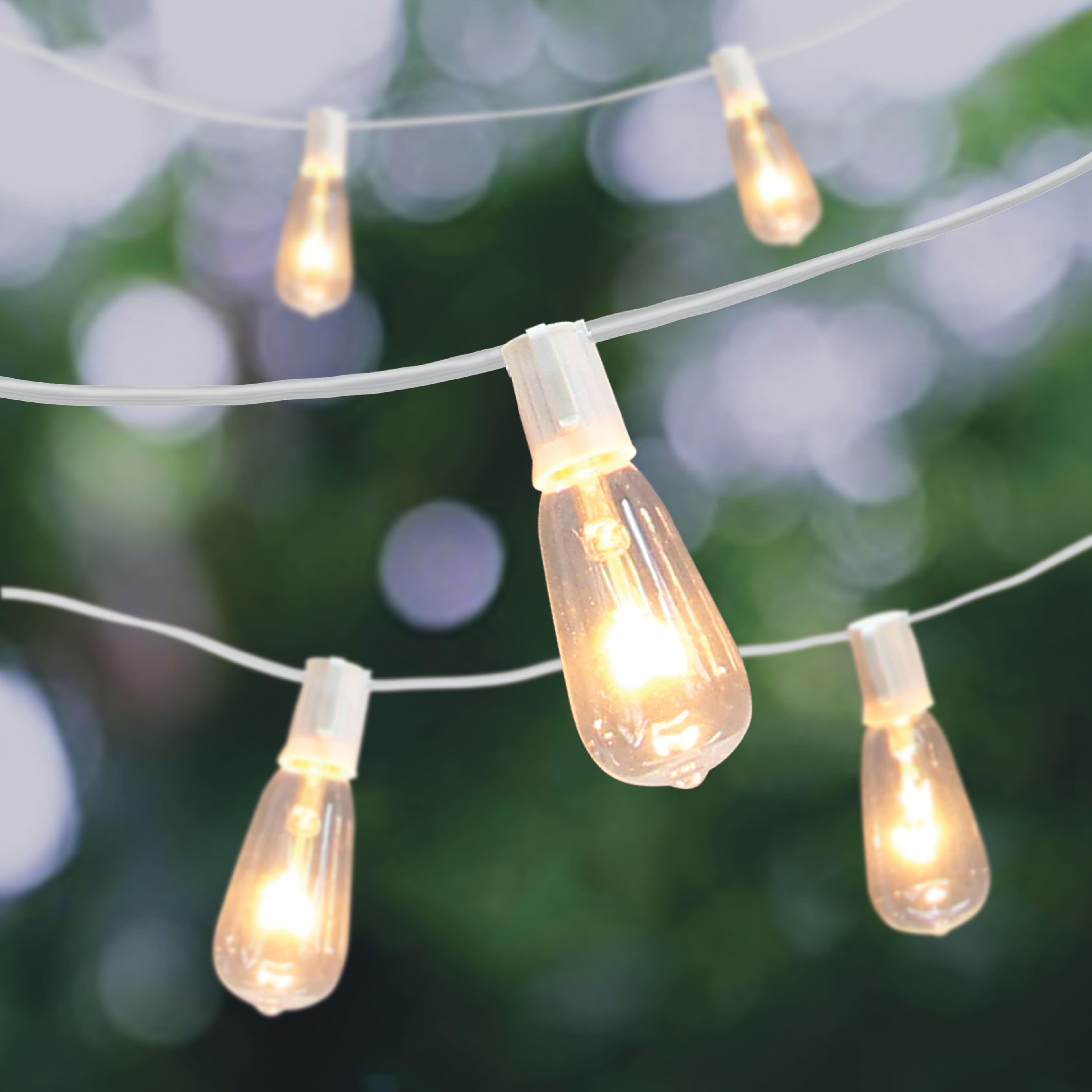 10ct. Edison String Lights with White Cord by Ashland™