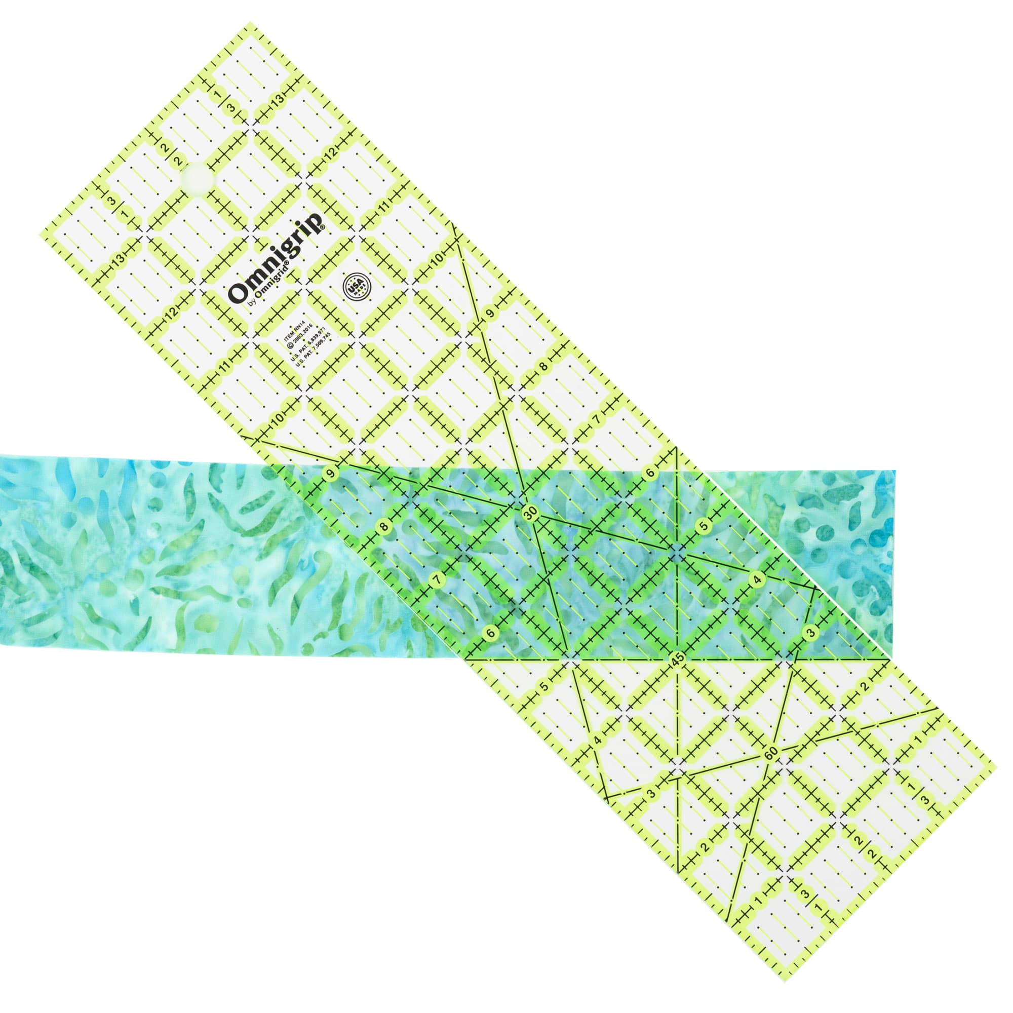Omnigrip® by Omnigrid® 4" x 14" Non-Slip Rectangle Quilting Ruler