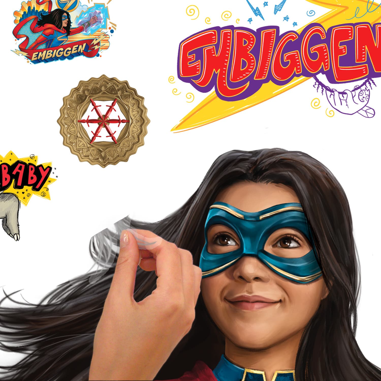 RoomMates Ms. Marvel Giant Wall Decals