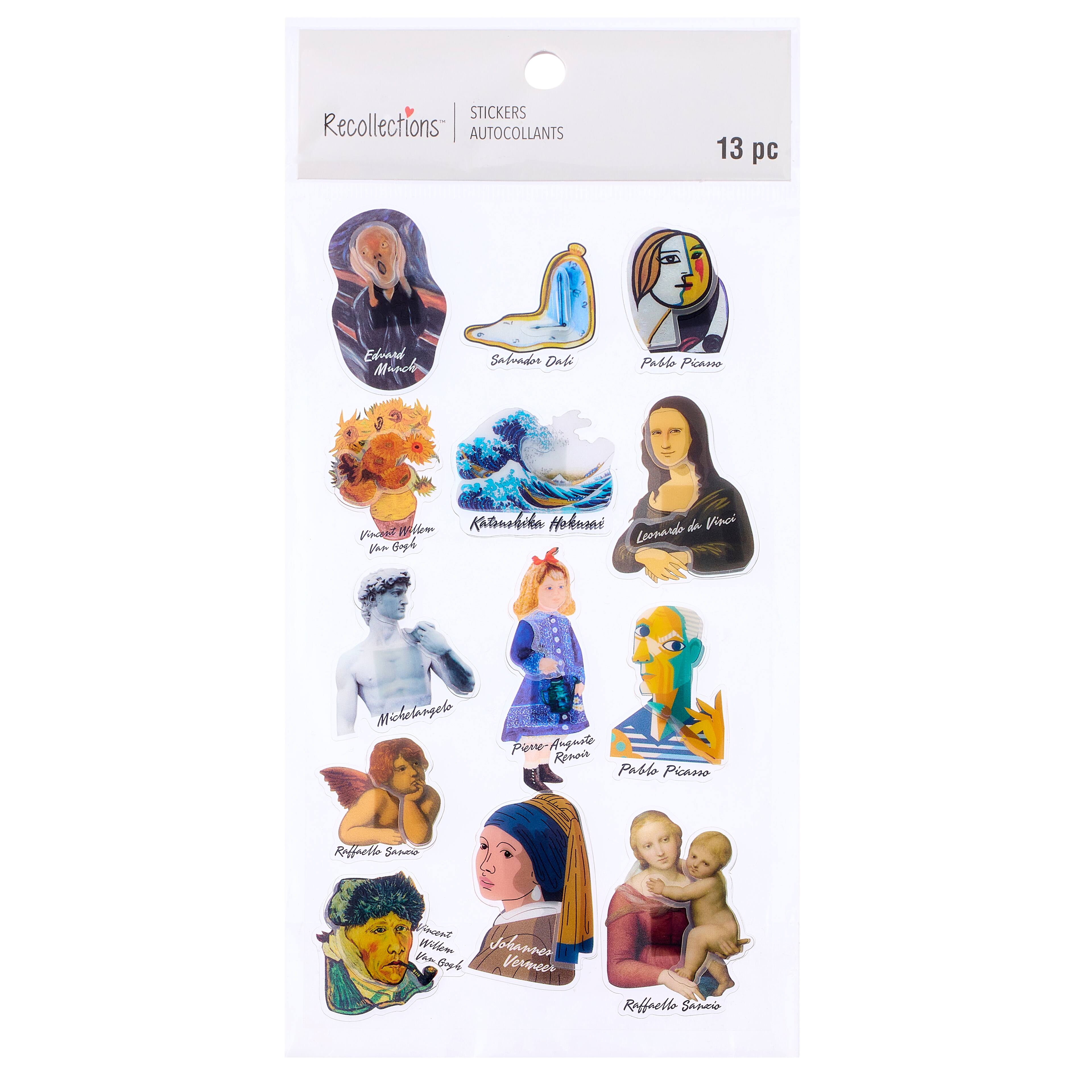 Famous Art Dimensional Stickers by Recollections™
