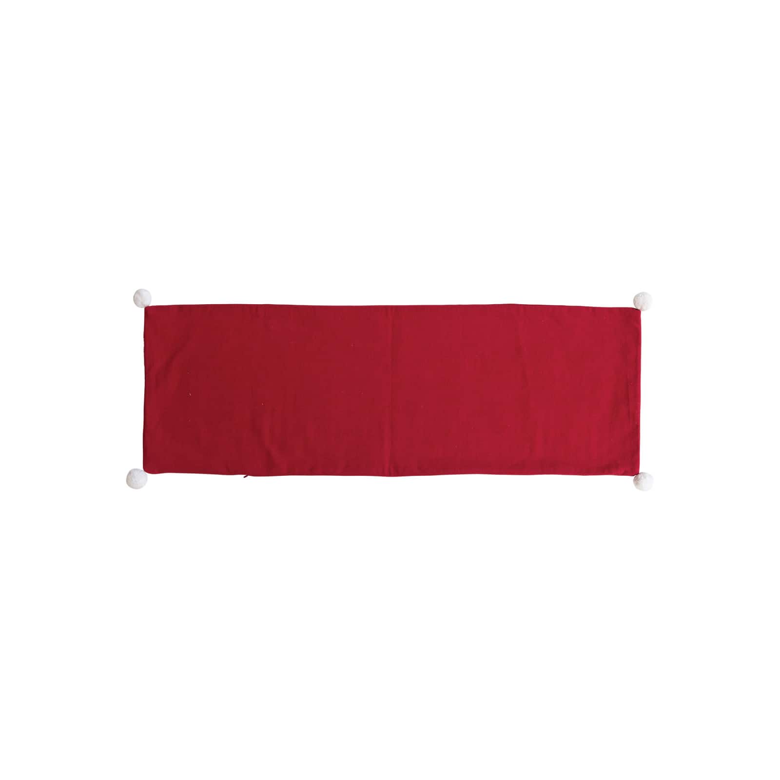 Hello Honey® 36" Let it Snow Woven Cotton Lumbar Pillow