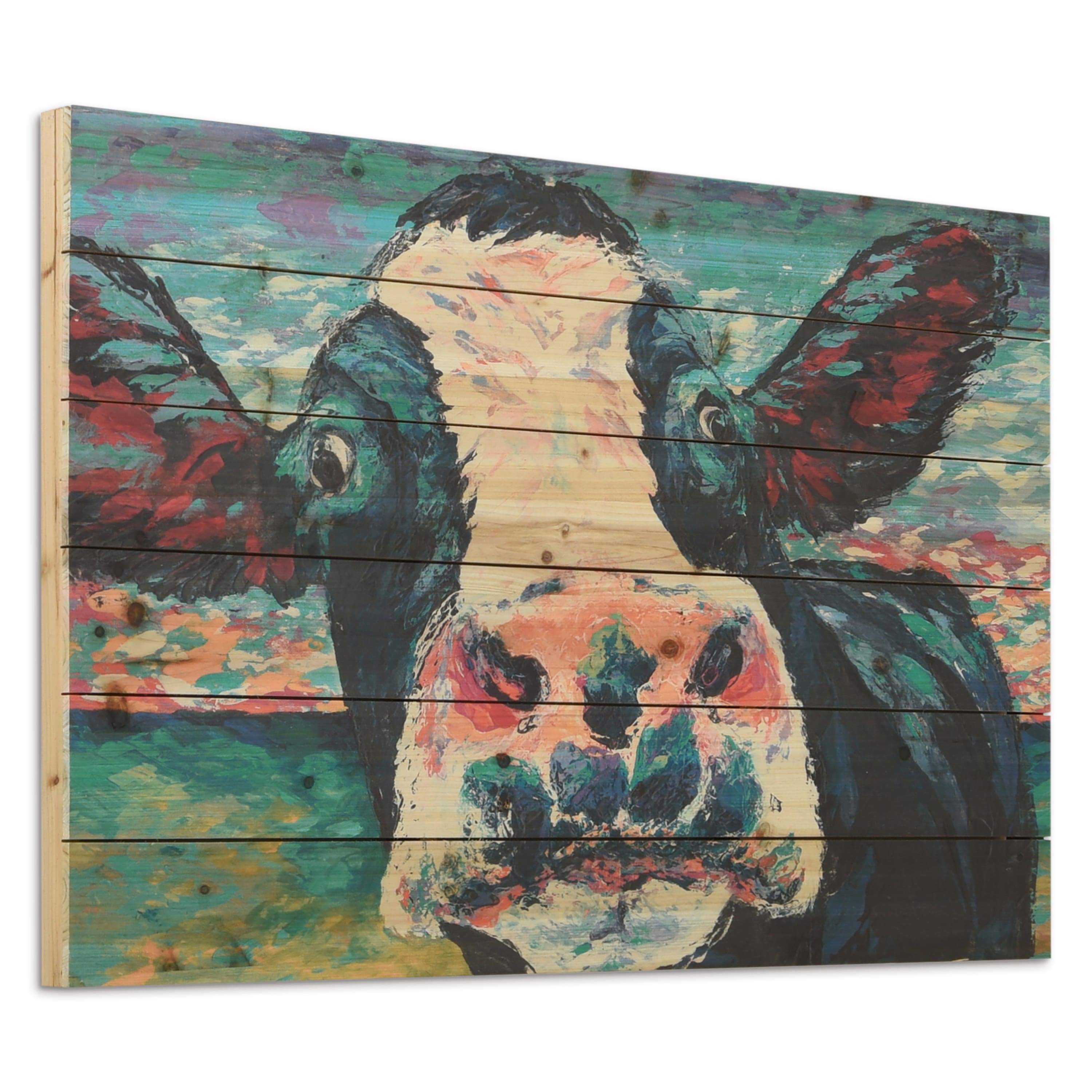 Empire Art Direct 24" x 36" Curious Cow 2 Wall Art