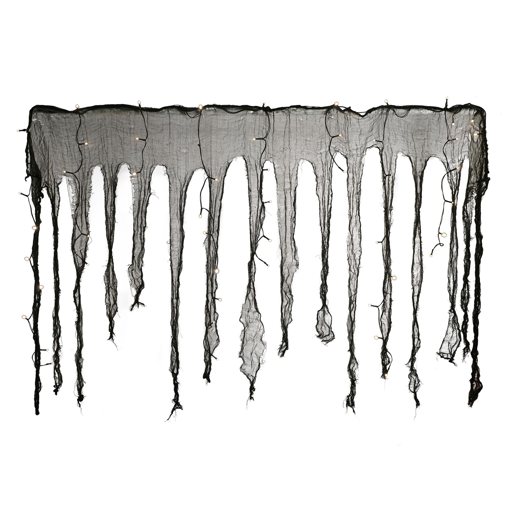 54ct. Black Gauze LED String Lights Curtain by Ashland®