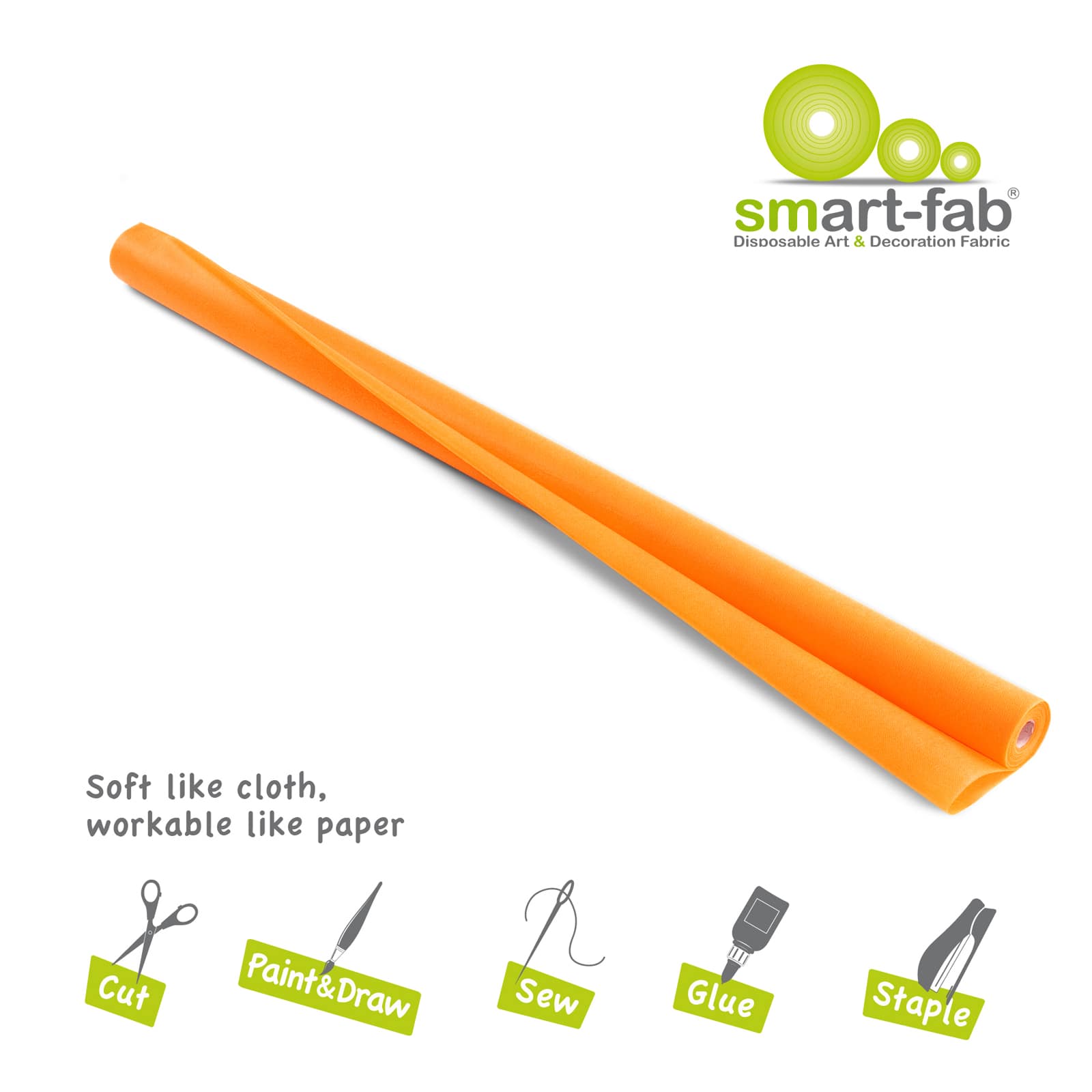 Smart-Fab® Art & Decoration Fabric Roll, 48" x 40ft.