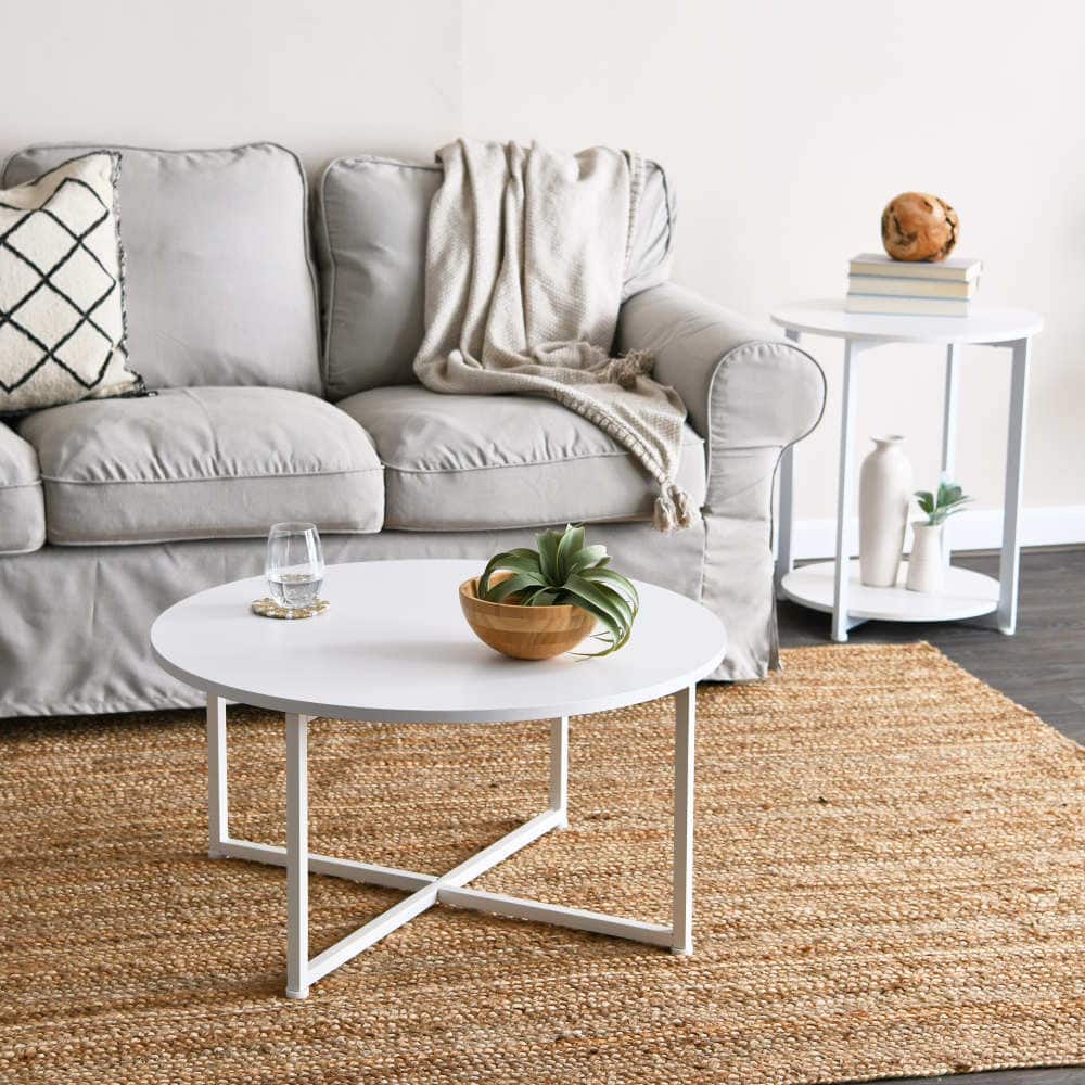 Household Essentials Jamestown 24" Round End Table